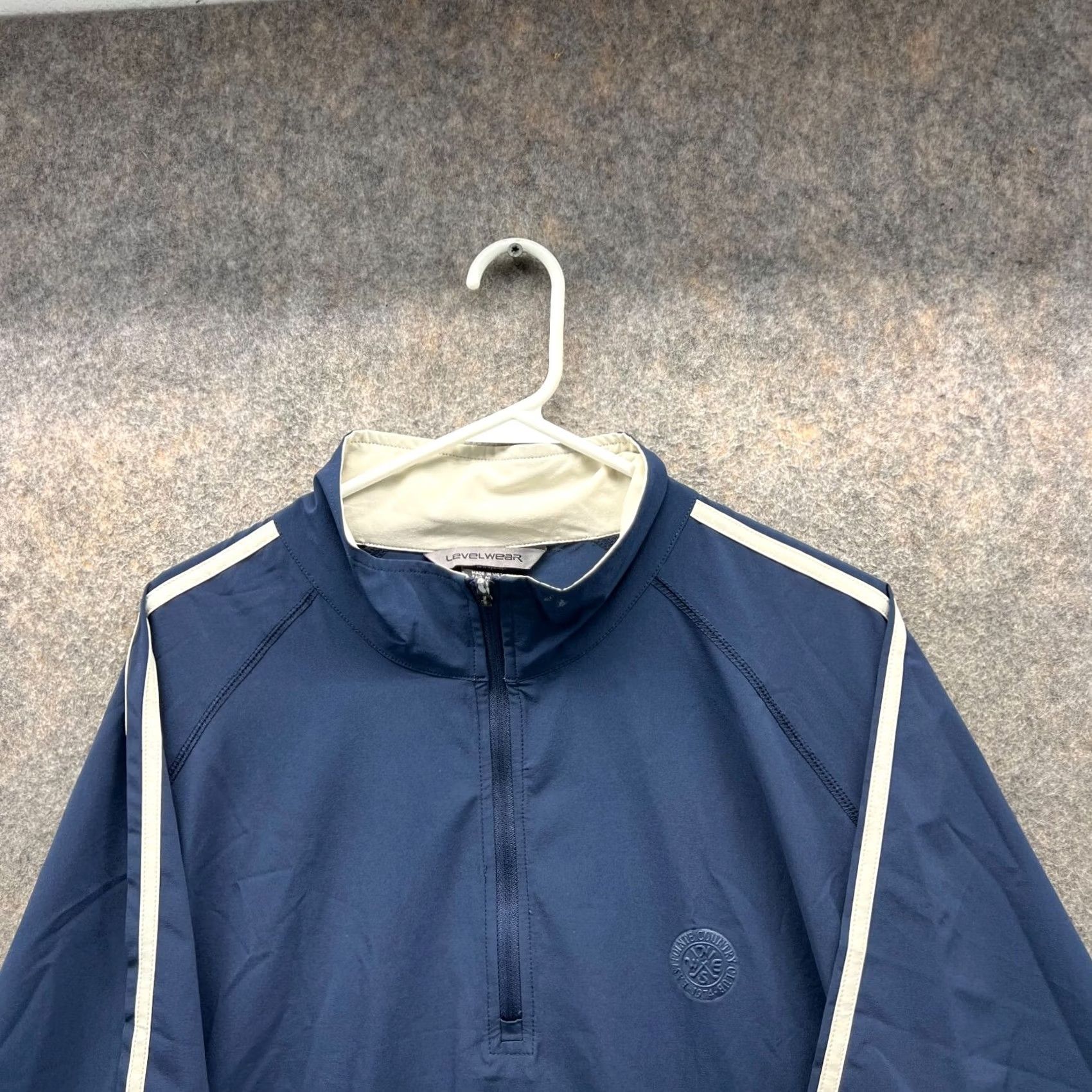Vintage VINTAGE Level Wear Sweater Men 2XL Blue 1/2 Zip Short Sleeve Polyester Logo Pullover Casual/Workwear Size US XXL / EU 58 / 5 - 3 Thumbnail