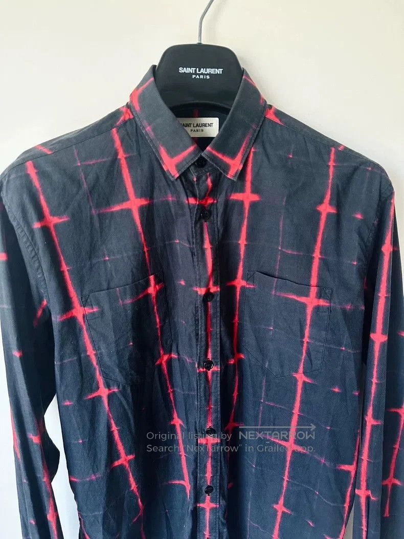 Saint Laurent Paris Saint Laurent 16FW Cross Check Shirt. Size US L / EU 52-54 / 3 - 2 Thumbnail
