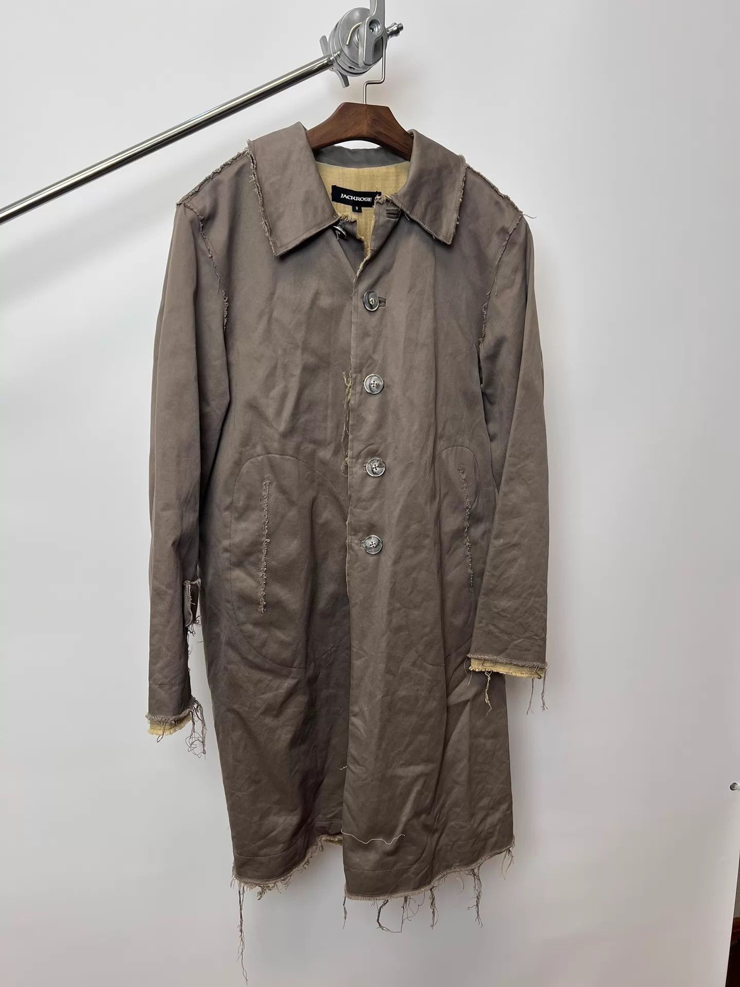 JACKROSE jackrose vintage distressed fringe 2-layer coat Size US L / EU 52-54 / 3 - 2 Thumbnail