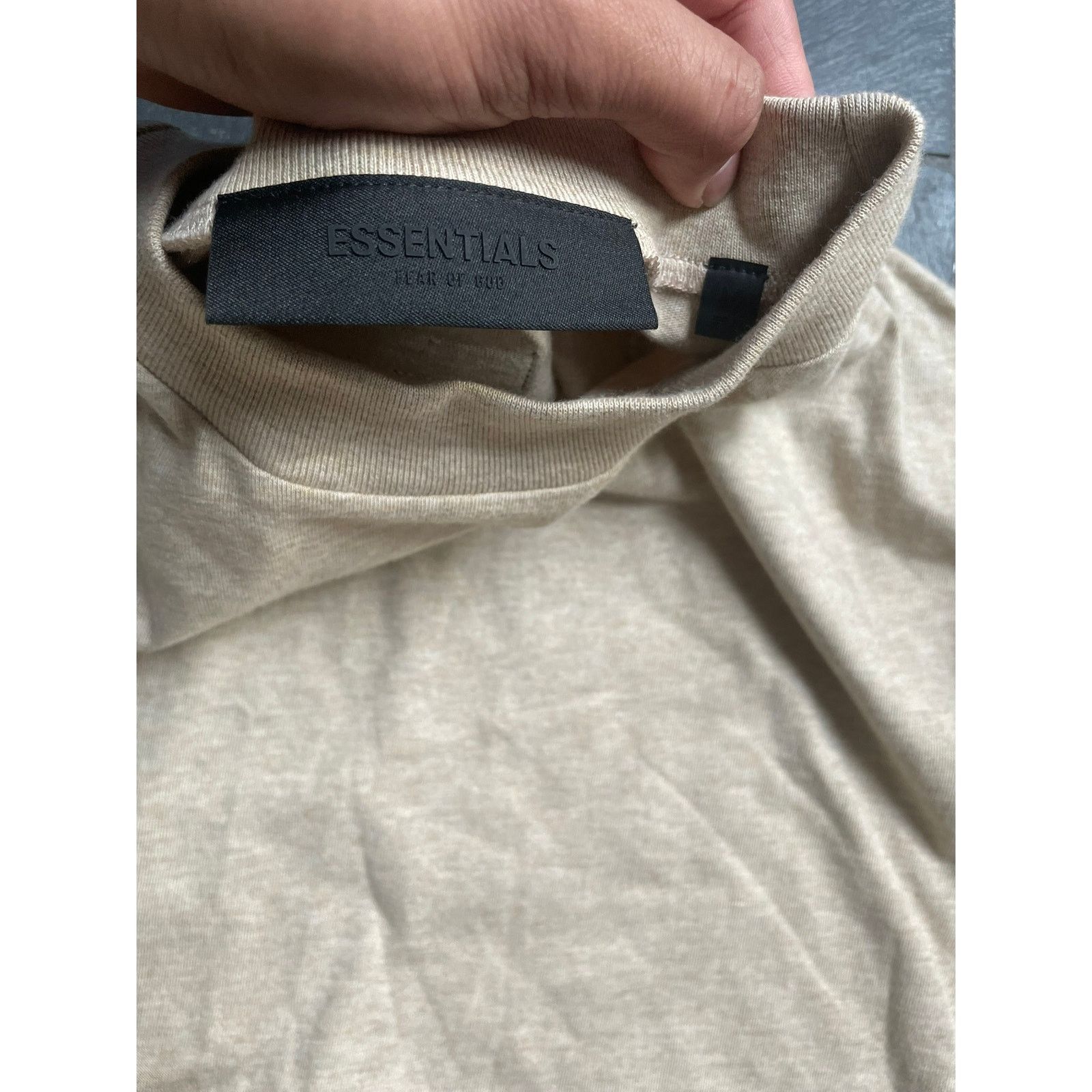 Essentials Essentials Fear Of God Tan Oversized Long Sleeve Size US M / EU 48-50 / 2 - 4 Thumbnail