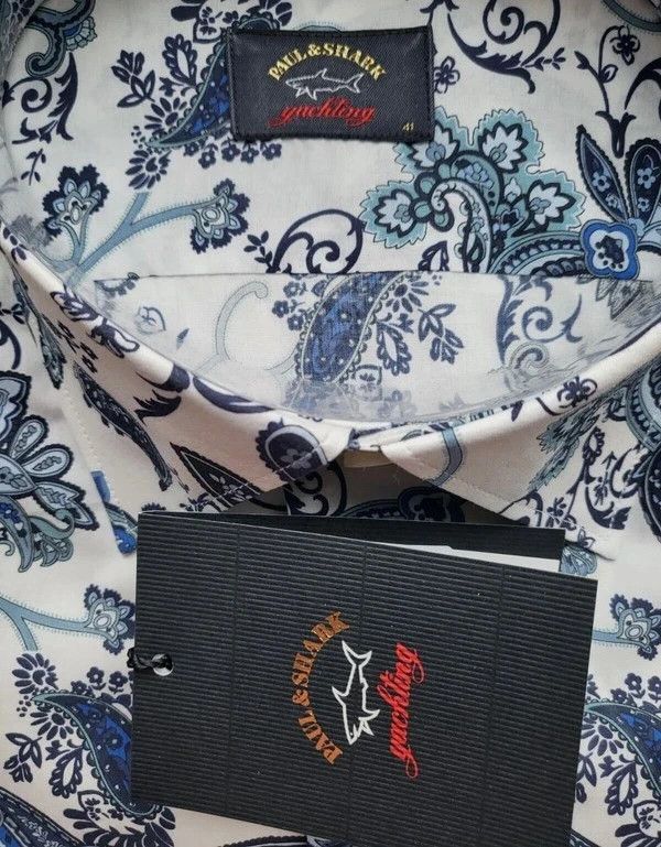 Paul & Shark RRP330€ PAUL&SHARK sz L SHIRTS FLORAL LONG SLEEVES NEW Size US L / EU 52-54 / 3 - 3 Thumbnail