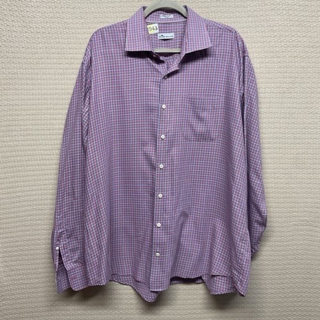 Peter Millar NWOT Peter Millar Check Long Sleeve Button Up Shirt Men 2XL Size US XXL / EU 58 / 5 - 7 Thumbnail