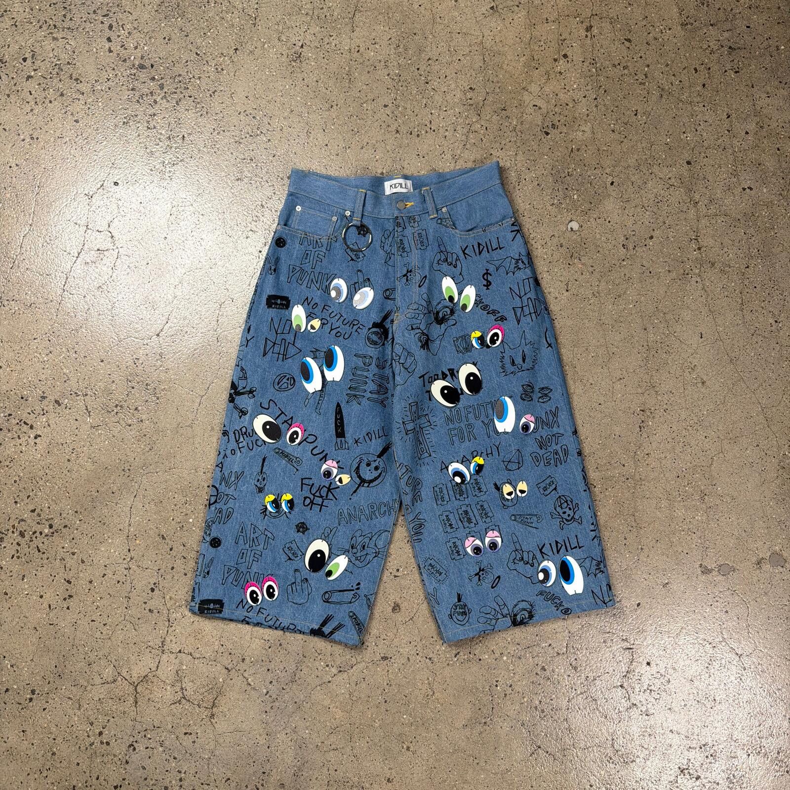KIDILL Kidill Eye Denim Shorts Size US 32 / EU 48 - 1 Thumbnail