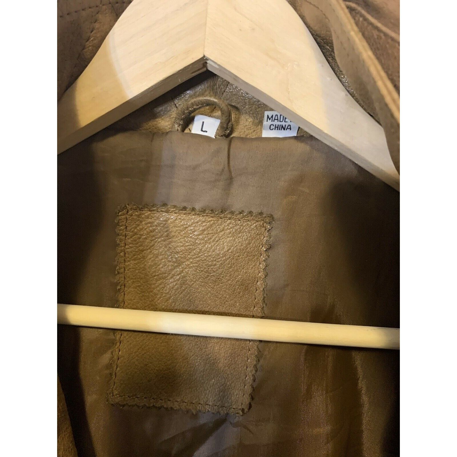 Vintage VINTAGE WALNUT BROWN Men’s Sz L LEATHER JACKET Heavy Size US L / EU 52-54 / 3 - 2 Thumbnail