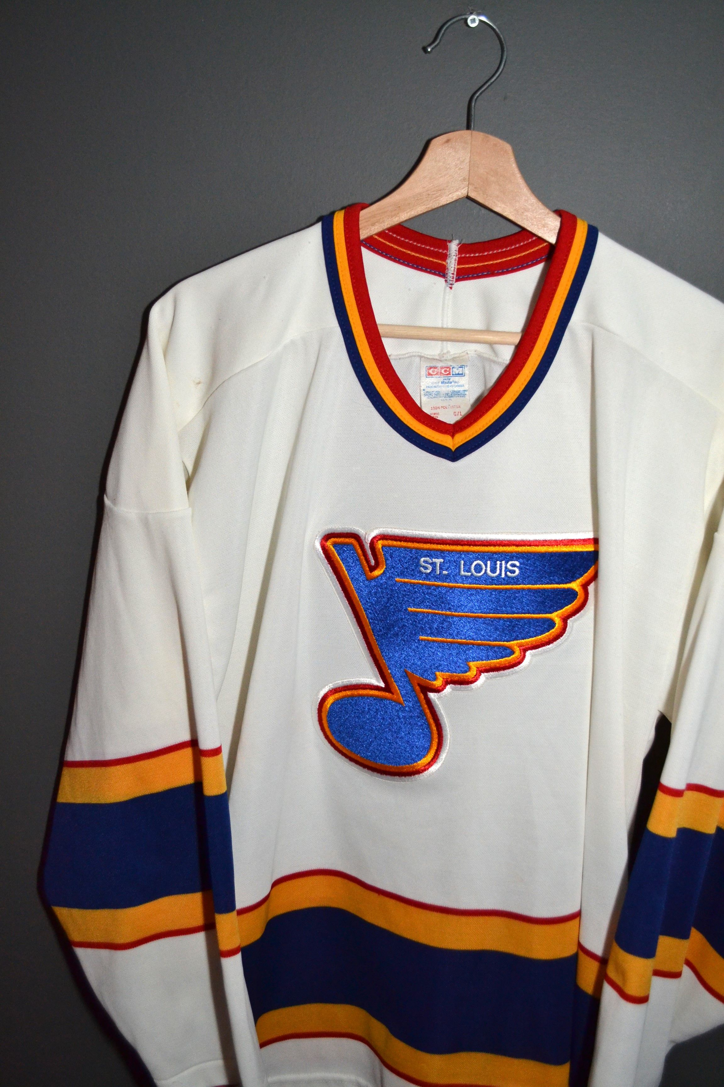 Ccm St.Louis Blues Vintage CCM NHL Hockey Jersey Made in Canada Size US L / EU 52-54 / 3 - 1 Thumbnail
