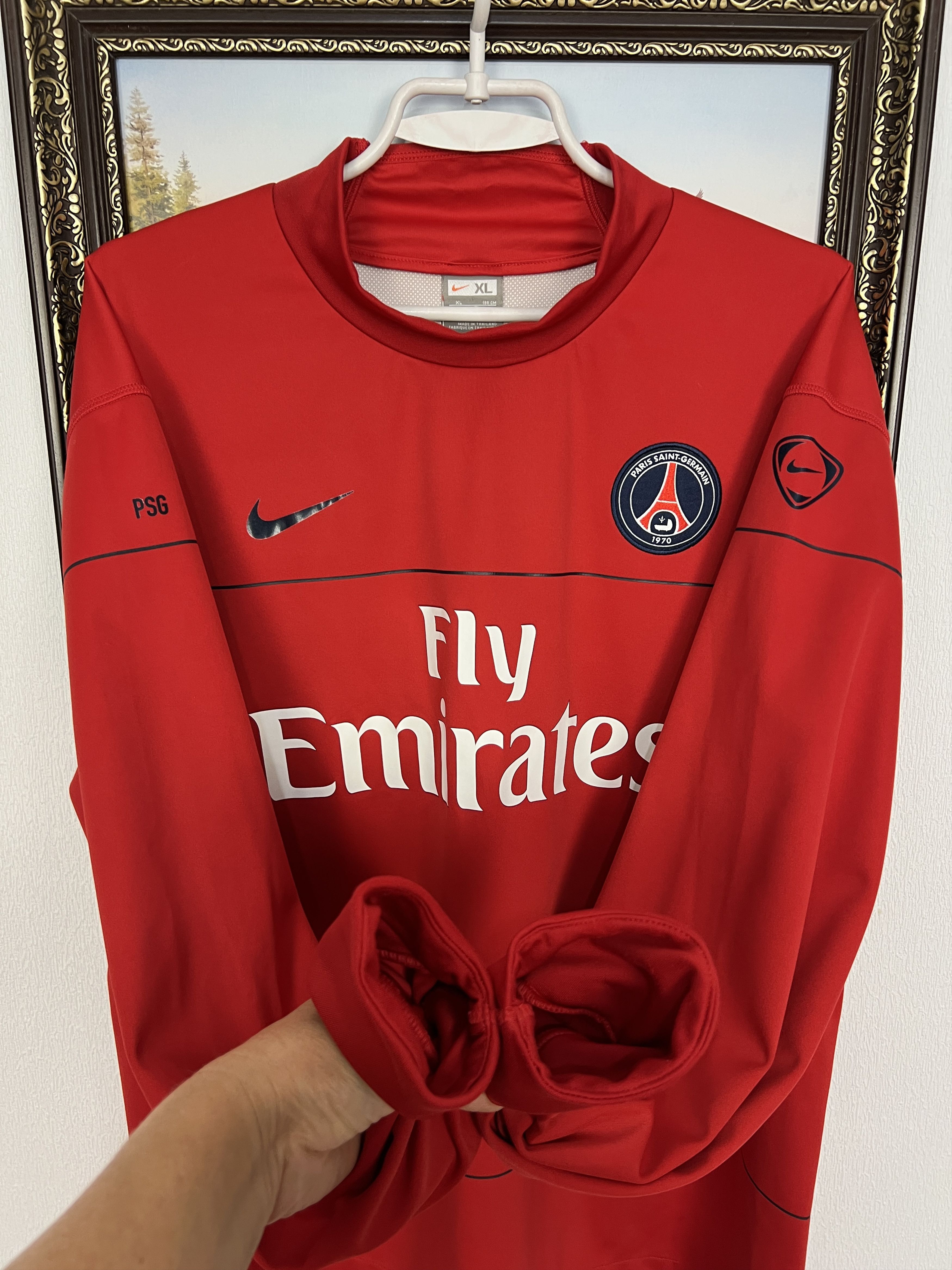 Nike PSG Paris Saint Germain Football Sweatshirt Soccer Track Size US XL / EU 56 / 4 - 6 Thumbnail