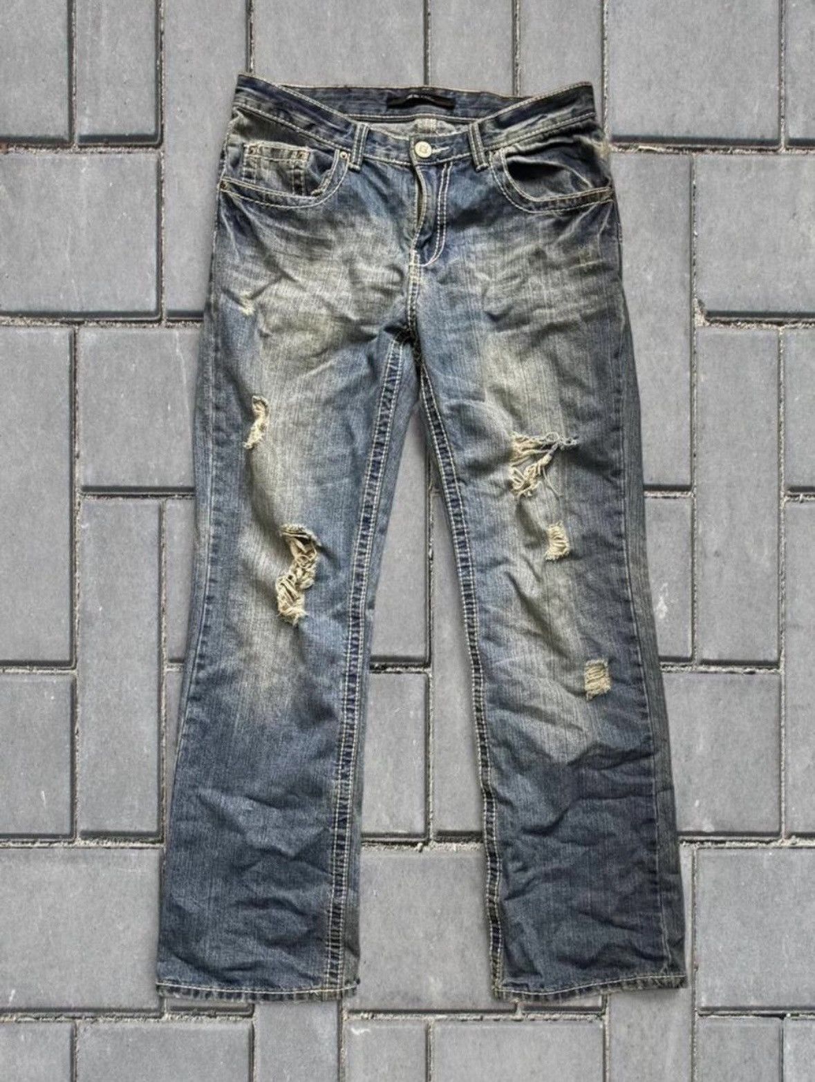 If Six Was Nine If Six Was Nine Type Distressed Flares Size US 32 / EU 48 - 1 Thumbnail