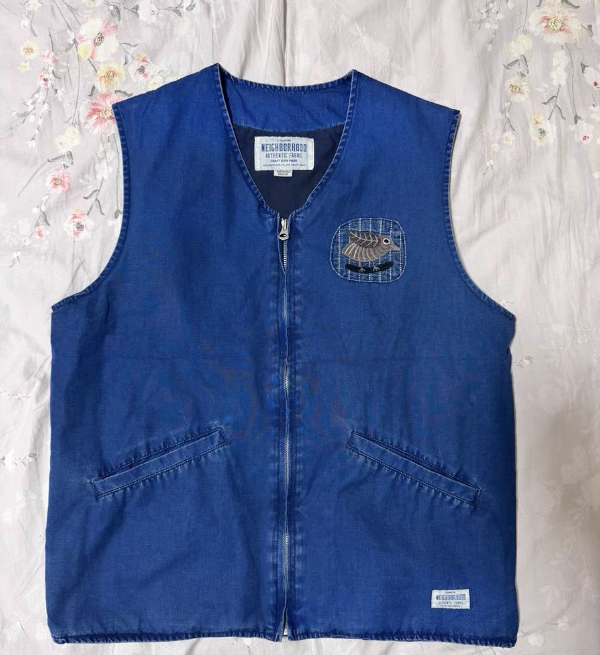 Neighborhood Neighborhood 16SS Vest / Indigo Patchwork Embroidered Vest Size US M / EU 48-50 / 2 - 1 Thumbnail