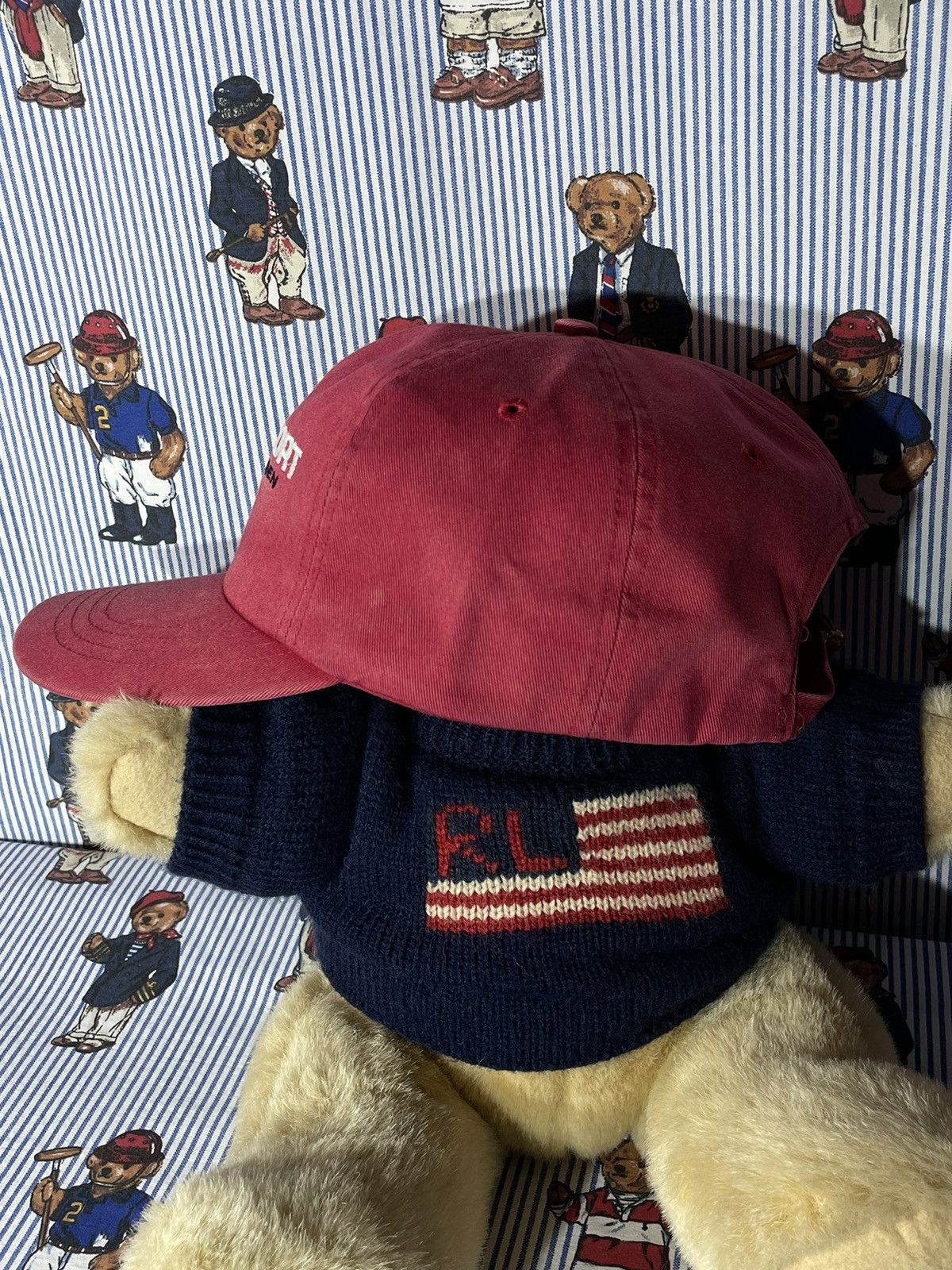 Polo Ralph Lauren × RRL Ralph Lauren × Ralph Lauren Cap Polo Sport Spell Out OG Vintage 1992 Size ONE SIZE - 6 Thumbnail