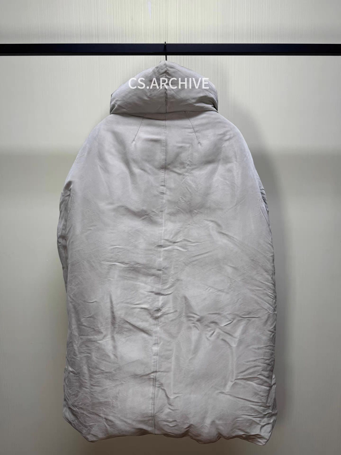 Rick Owens Rick Owens Asymmetric Placket Down Suede Coat Q8 Size US M / EU 48-50 / 2 - 2 Thumbnail