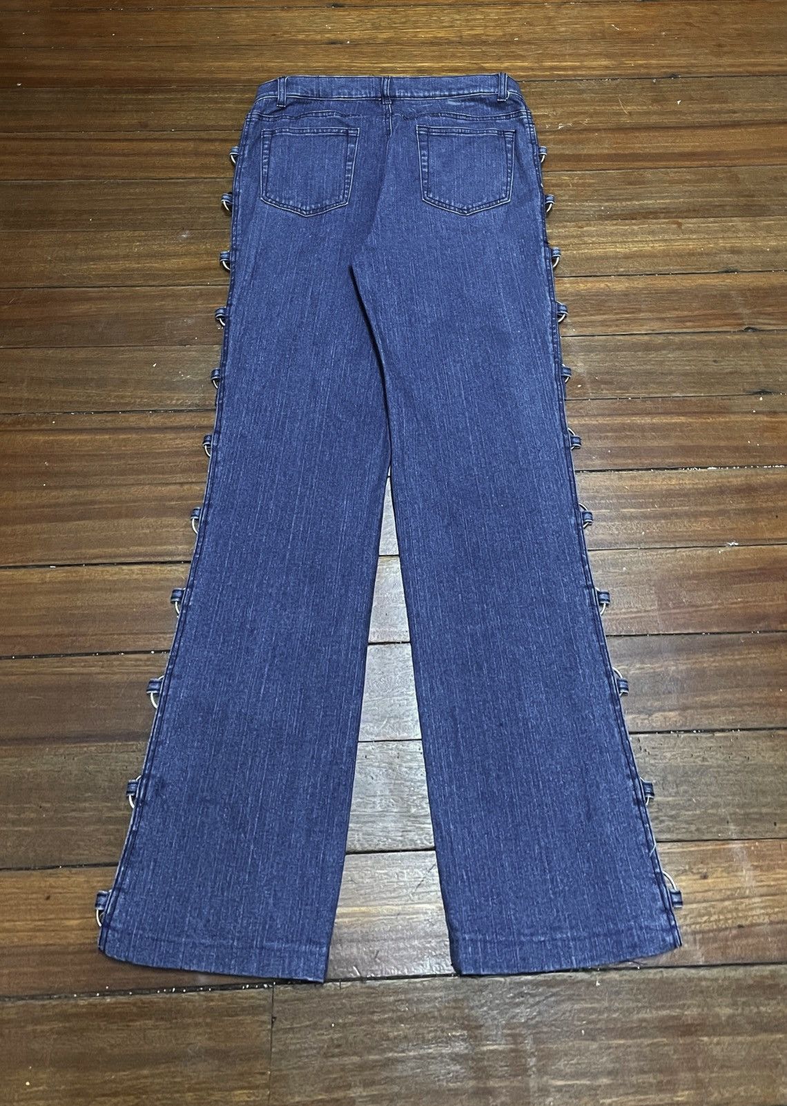 If Six Was Nine × Japanese Brand × Vintage Rare Design Vintage Brand John Barer Hollow Ring Jeans 2000s Size US 32 / EU 48 - 2 Thumbnail