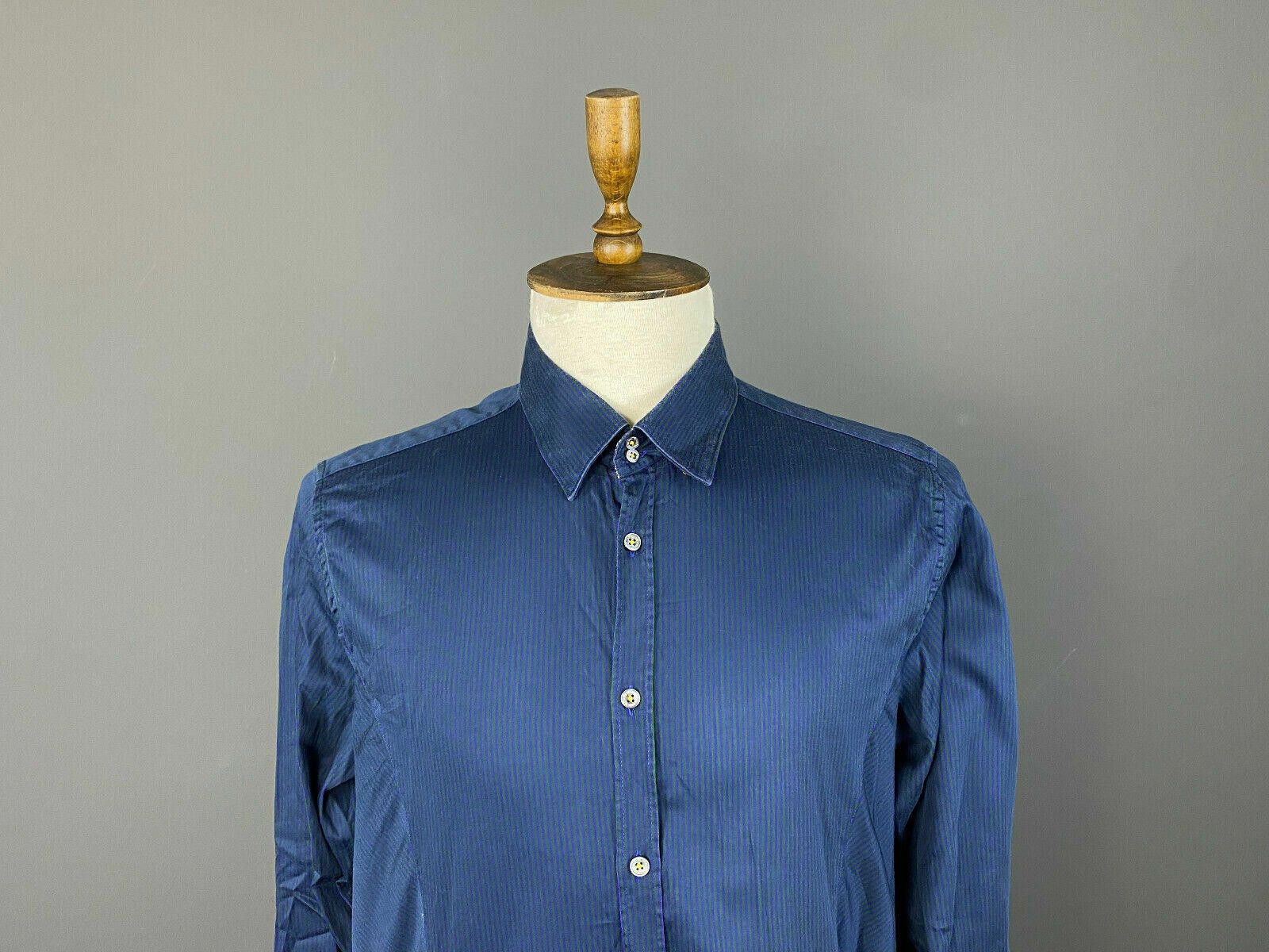 Ted Baker Men Ted Baker London Blue Stripe Button Up Shirt Size 6 Size US M / EU 48-50 / 2 - 2 Thumbnail