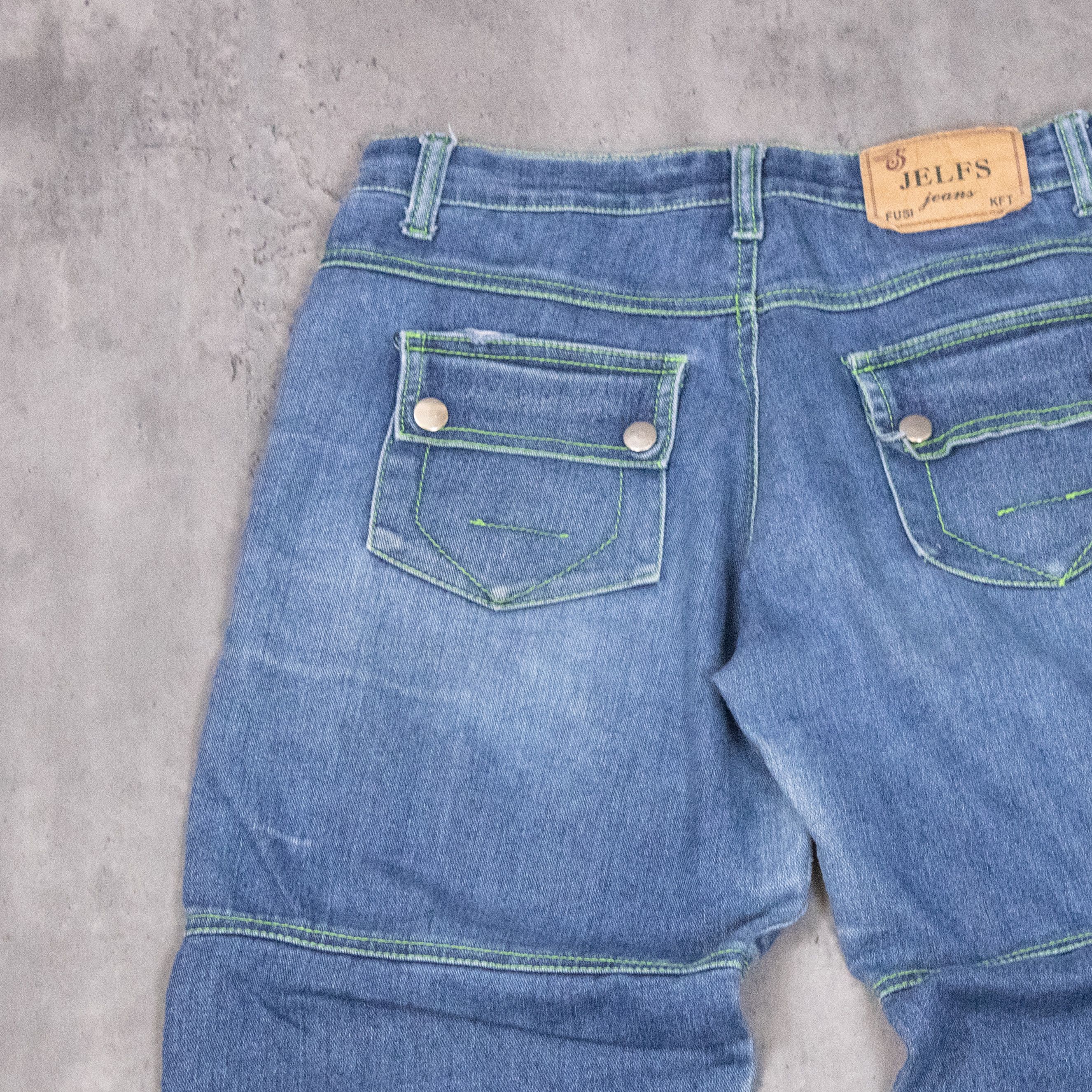 Carhartt × Dickies × Vintage Y2K 2000's Contrast Stitch Double Knee Denim Jeans Pant's Size US 26 / EU 42 - 16 Thumbnail