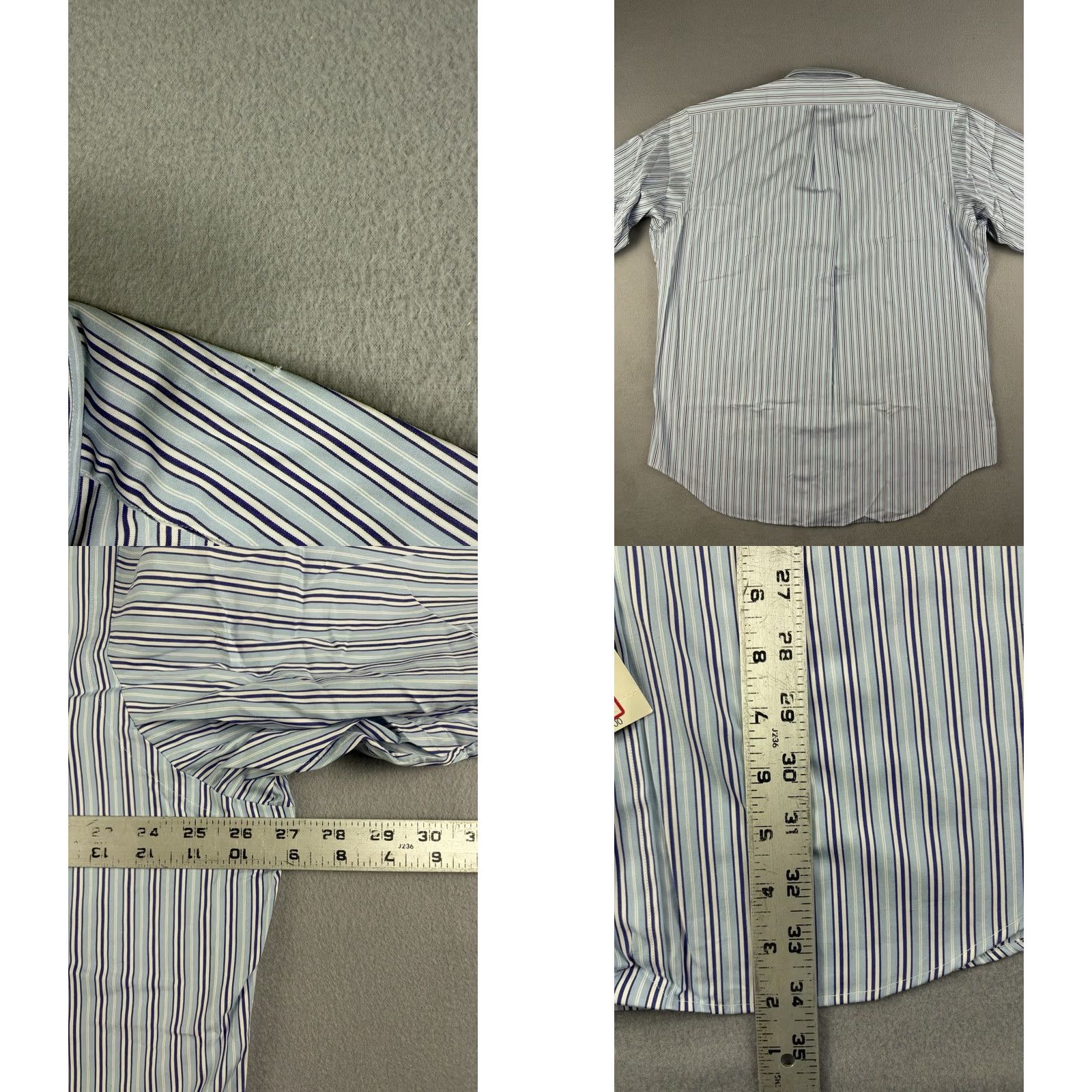 Polo Ralph Lauren VINTAGE Polo Ralph Lauren Shirt XL Men Blue Striped Classic Fit Pony 17 Hole Size US XL / EU 56 / 4 - 8 Thumbnail