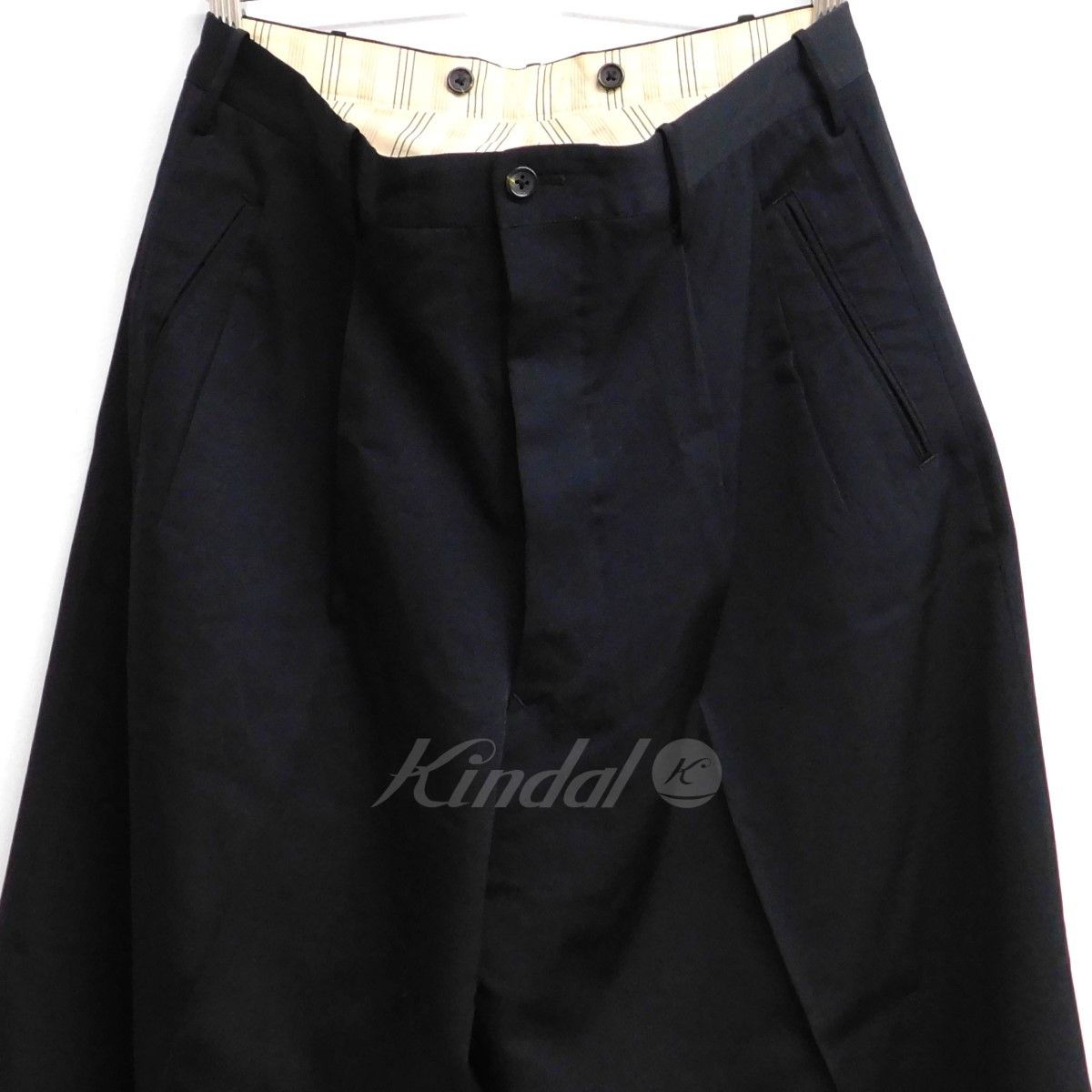 Yohji Yamamoto YOHJI YAMAMOTO pour homme 90S 2 tuck wide pants 