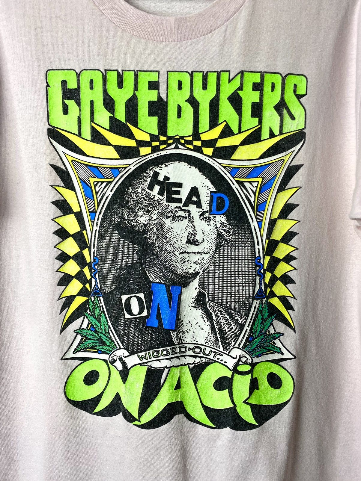 Band Tees Rare! Vintage 80’s Gaye Bykers On Acid American Tour T Shirt Size US L / EU 52-54 / 3 - 4 Thumbnail