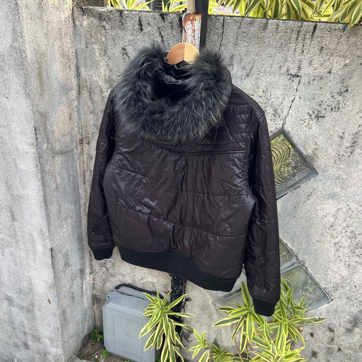 If Six Was Nine “y2k style” 2000s FUR ZIP UP MODERM BLACK JACKET Size US L / EU 52-54 / 3 - 8 Thumbnail