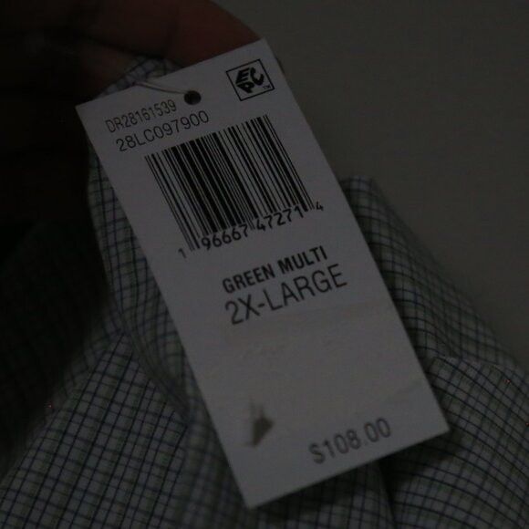 Bloomingdale's The Men's Bloomingdale's Green Multi Plaid Button Down Size US XXL / EU 58 / 5 - 6 Thumbnail