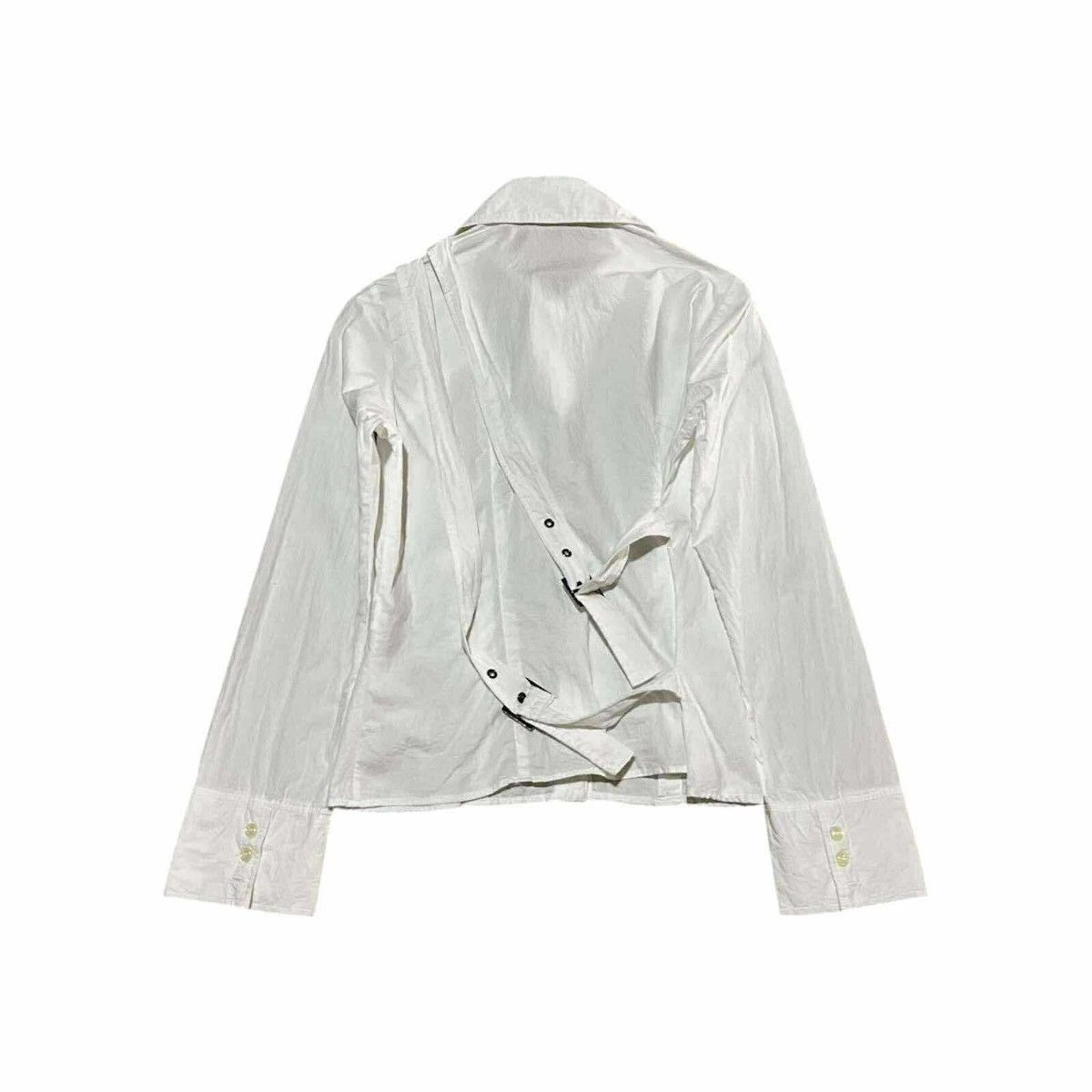 If Six Was Nine 🔥Sick Y2K Peace Now Bondage Shirt Asymmetric Collar Size M / US 6-8 / IT 42-44 - 8 Thumbnail