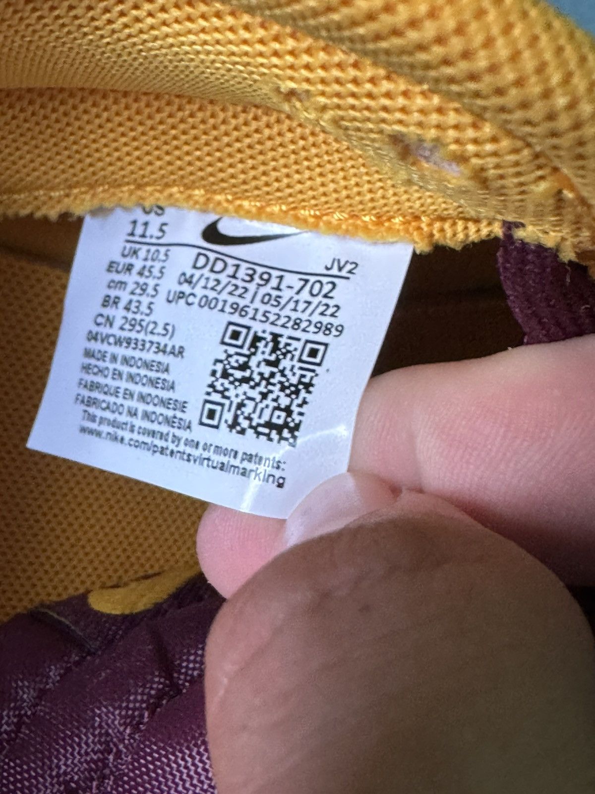 Nike Nike Dunk Low Arizona State 2022 Size US 11.5 / EU 44-45 - 8 Thumbnail