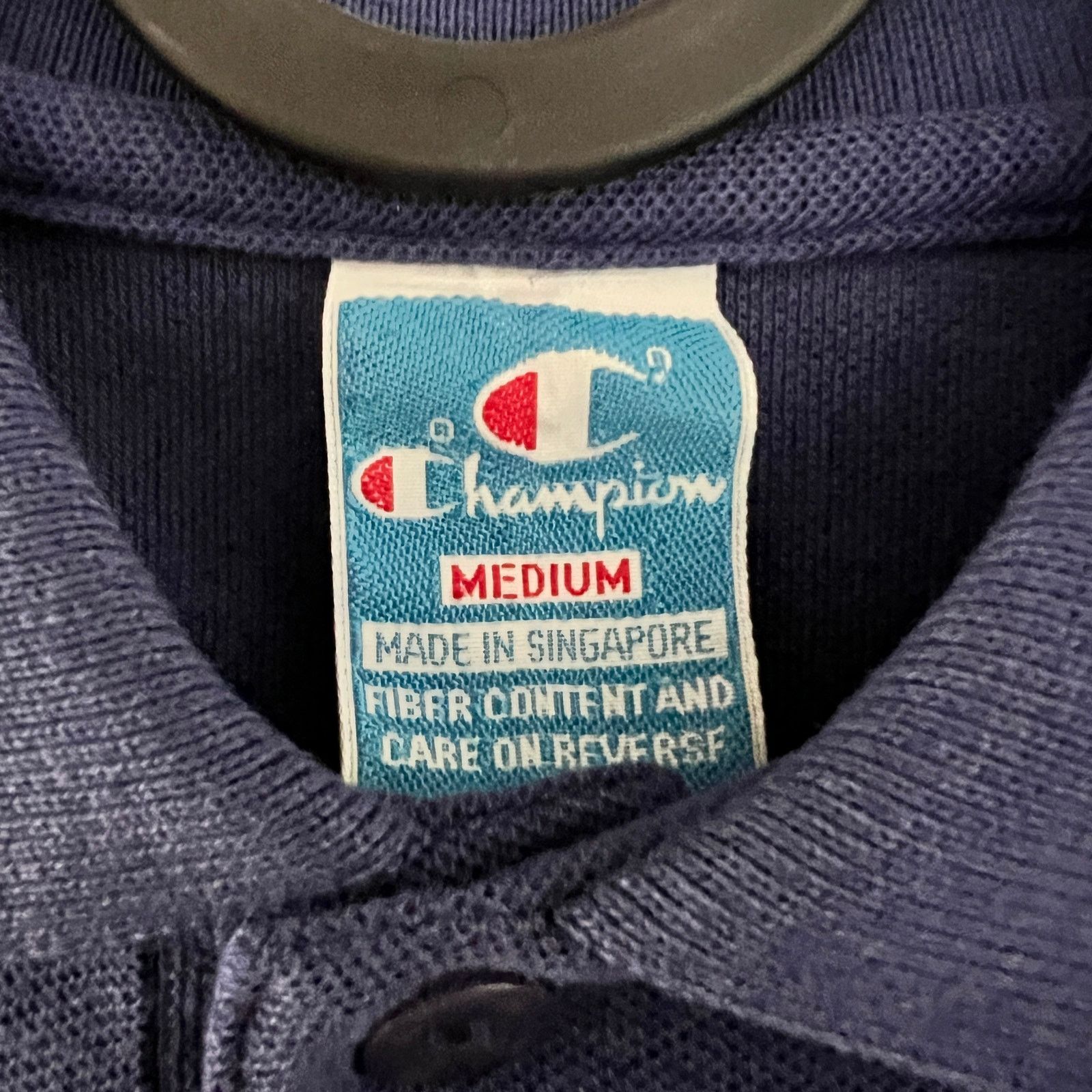 Champion VTG 80s Champion Mens Navy Polo Shirt M 18x27 Size US M / EU 48-50 / 2 - 3 Thumbnail