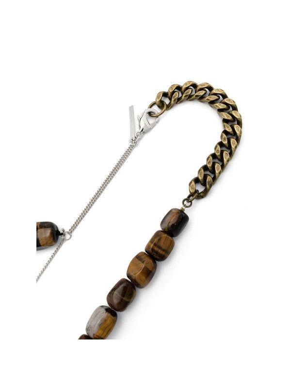 Dries Van Noten o1s22i1n1124 Size: OS / Stones Chain Necklace in Brown Size ONE SIZE - 2 Thumbnail