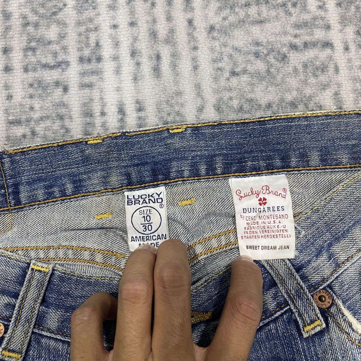 Japanese Brand × Vintage Flared🔥 Lucky Patchwork Washed Bootcut Jeans Hysteric 90s Size US 34 / EU 50 - 7 Thumbnail