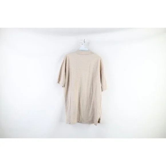 Polo Ralph Lauren Vintage 90s Ralph Lauren Faded Collared Polo Shirt Beige Size US L / EU 52-54 / 3 - 3 Thumbnail