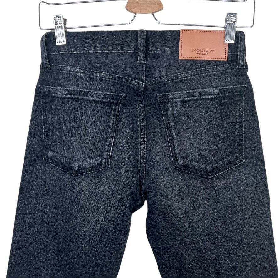 MOUSSY Moussy Vintage Cropped Black Skinny Jeans Size 24 Size 24" / US 00 / IT 34 - 6 Thumbnail