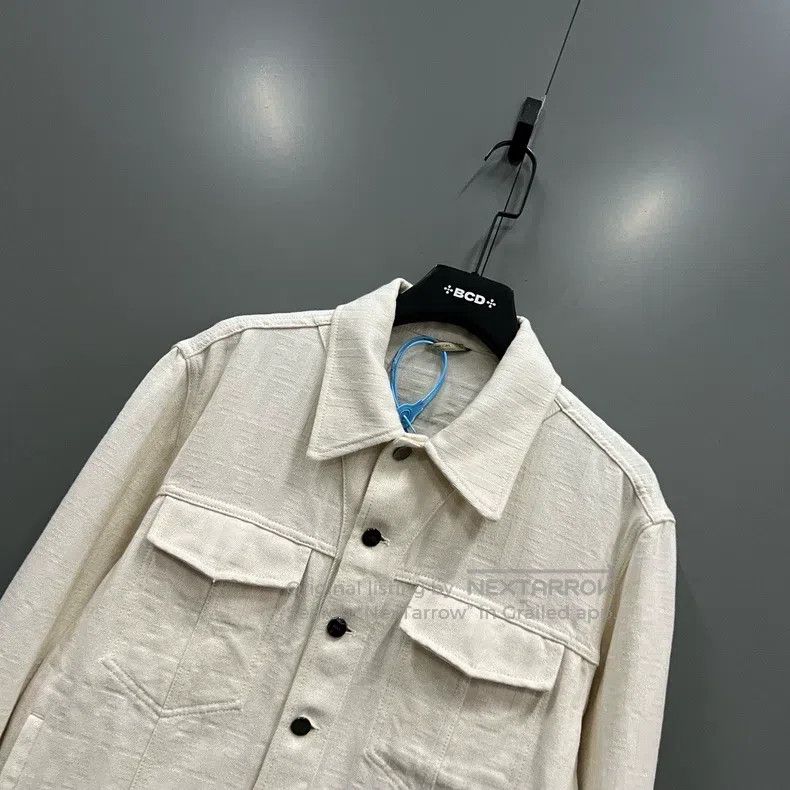 Fendi Fendi Beige Double F Embossed Denim Jacket Size US S / EU 44-46 / 1 - 3 Thumbnail