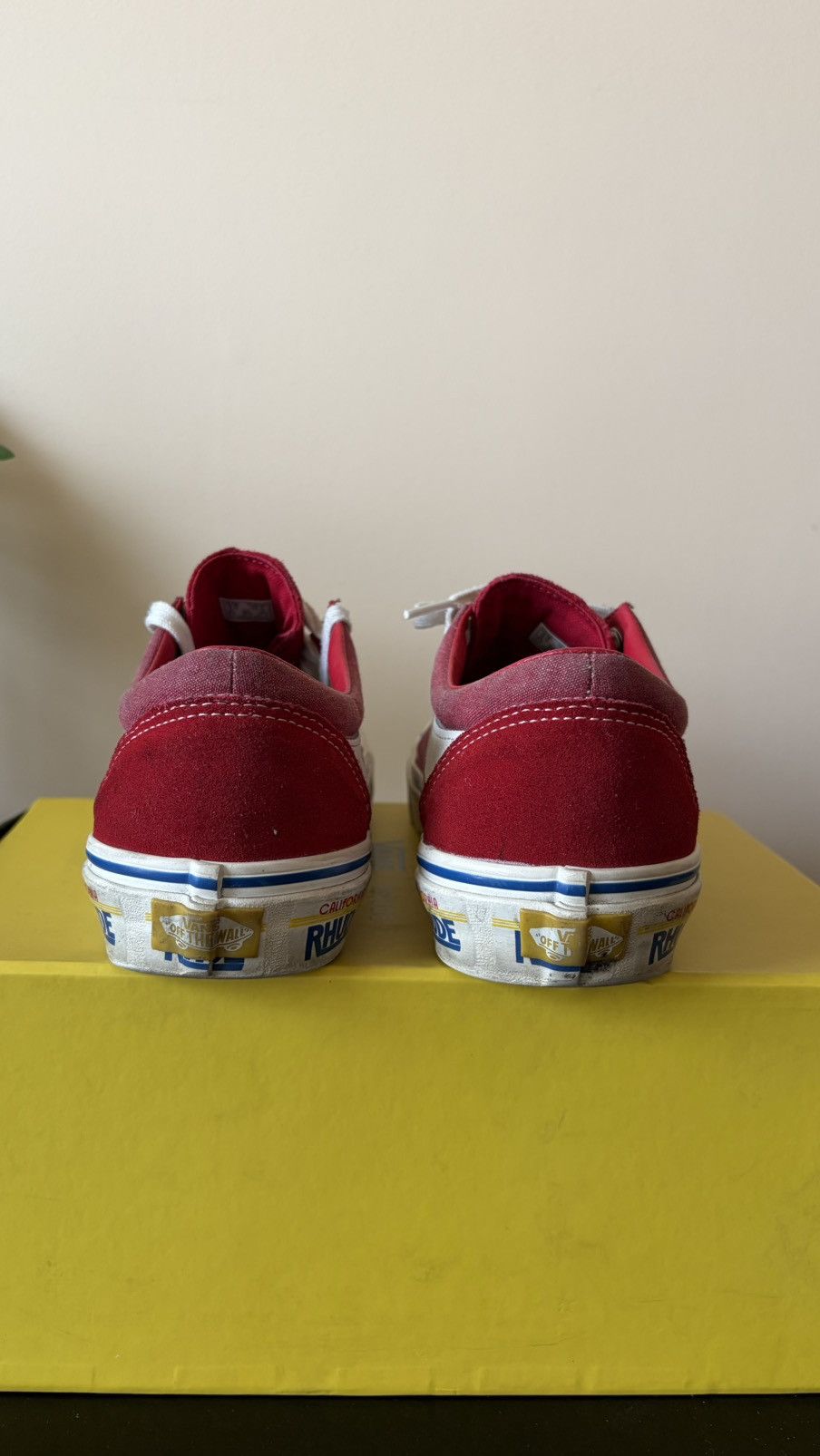 Rhude × Vans Vans x Rhude Bold Ni Sneakers – Racing Red – Size 9 Size US 9 / EU 42 - 6 Thumbnail