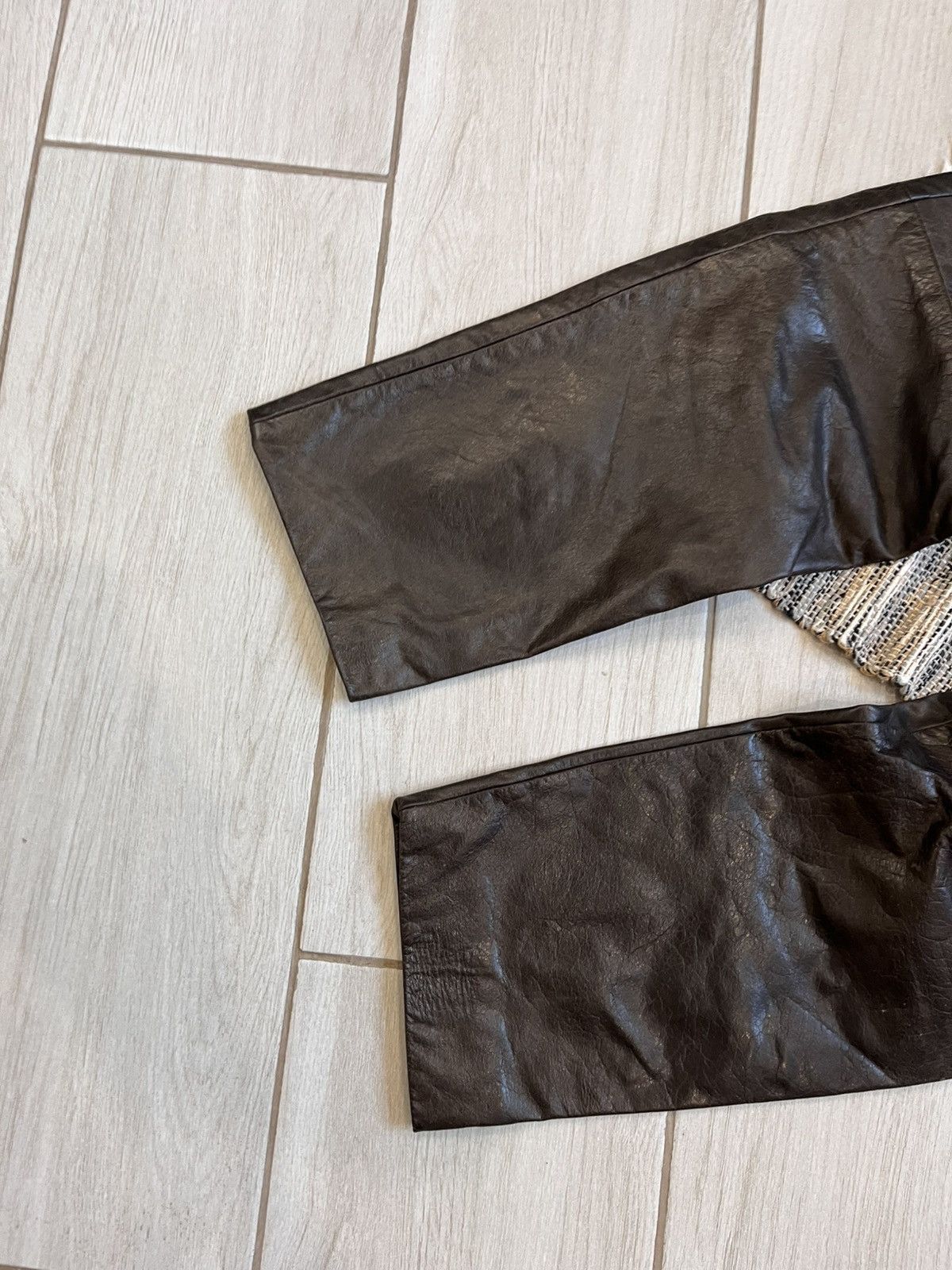 Genuine Leather × Vintage Vintage Virmani Real Leather Pants avantgarde Brown Retro Size 30" / US 8 / IT 44 - 10 Thumbnail
