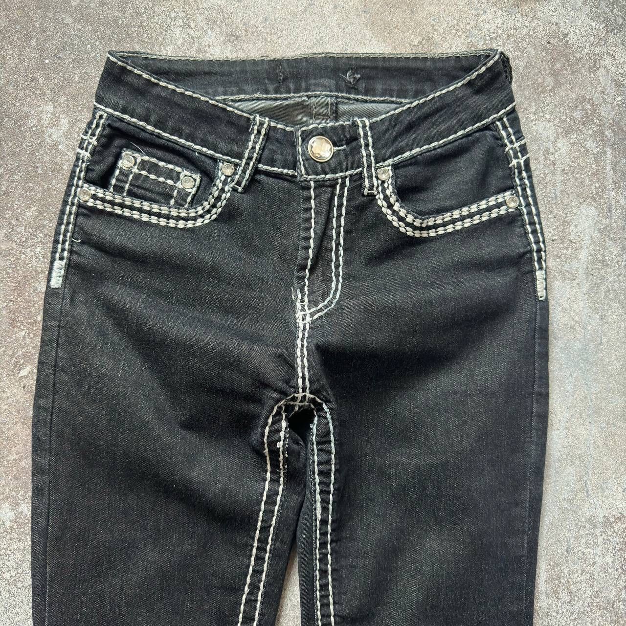 20471120 Amazing Japanese Washed Skinny Jeans (rick owens style) Size 26" / US 2 / IT 38 - 3 Thumbnail