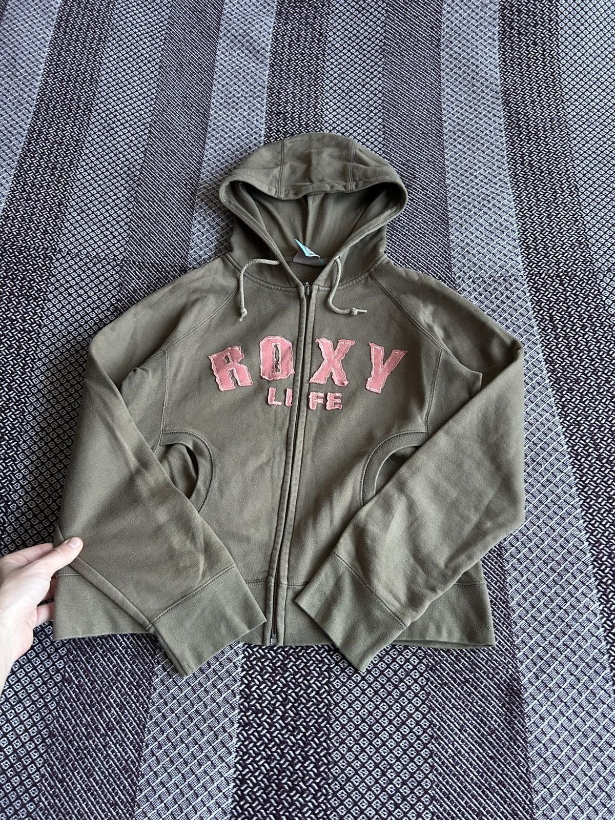Quiksilver Vintage 90s Roxy Life Quiksilver Salmi Streetwear Hoodie Y2K Size M / US 6-8 / IT 42-44 - 6 Thumbnail