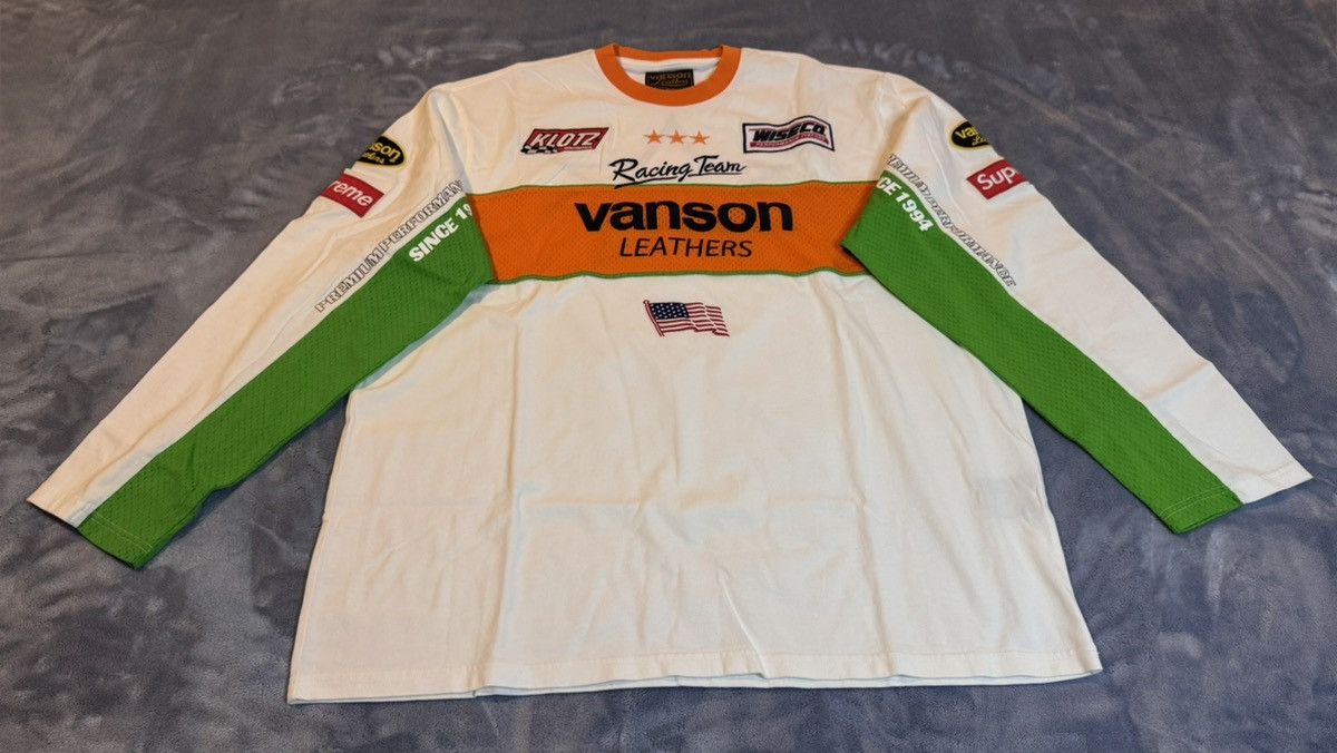 Supreme × Vanson Leathers Supreme x Vanson Leathers L/S Top Size US XXL / EU 58 / 5 - 1 Thumbnail