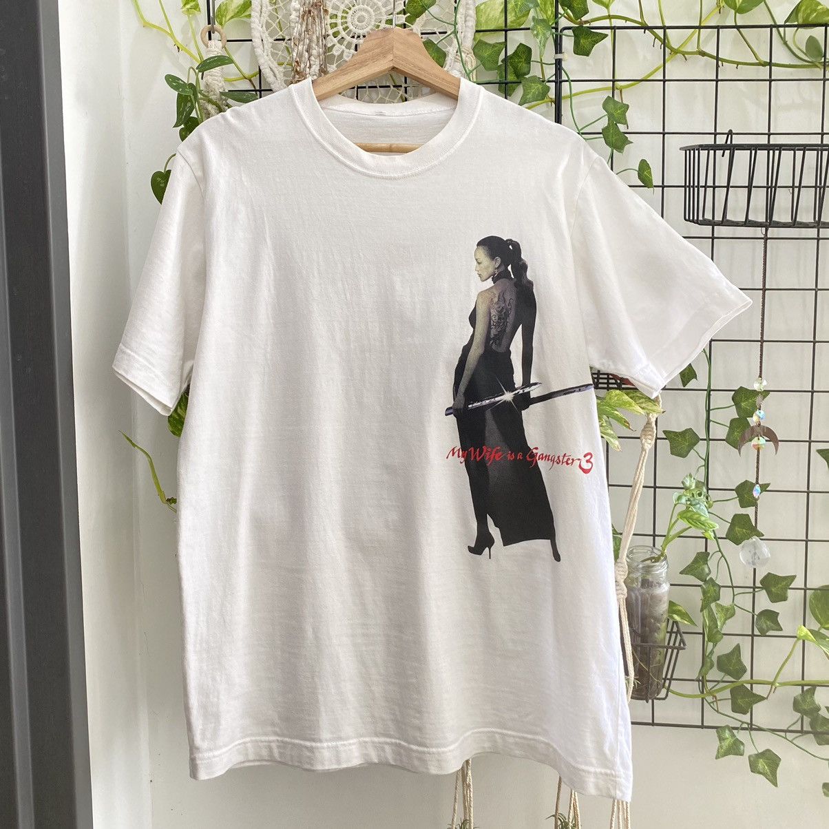 Vintage Thrashed Vintage Y2K My Wife Is A Gangster 3 ERD GRUNGE TEE Size US M / EU 48-50 / 2 - 1 Thumbnail
