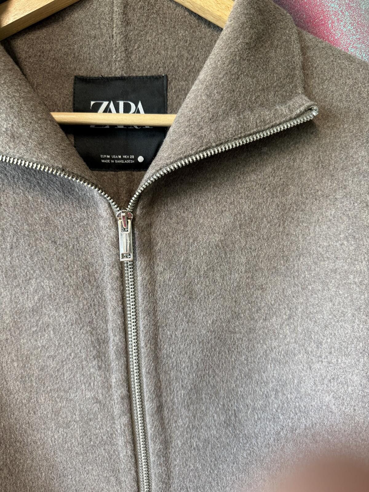 Zara Zara brown zip up jacket Size: M Size ONE SIZE - 2 Thumbnail
