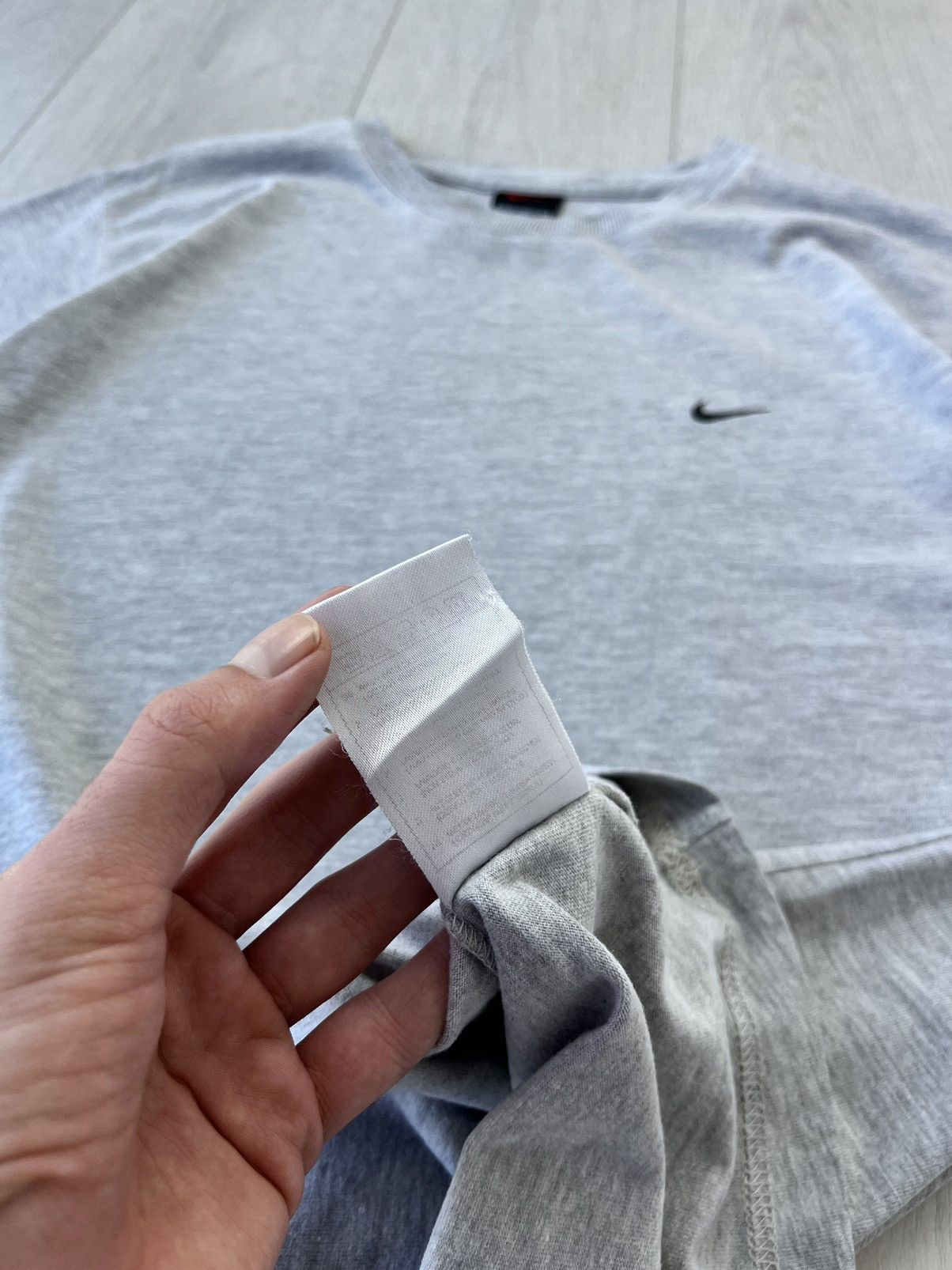Nike × Vintage Vintage Nike T-Shirt Swoosh Logo 90s Y2K Drill Basic Shox TN Size US M / EU 48-50 / 2 - 8 Thumbnail