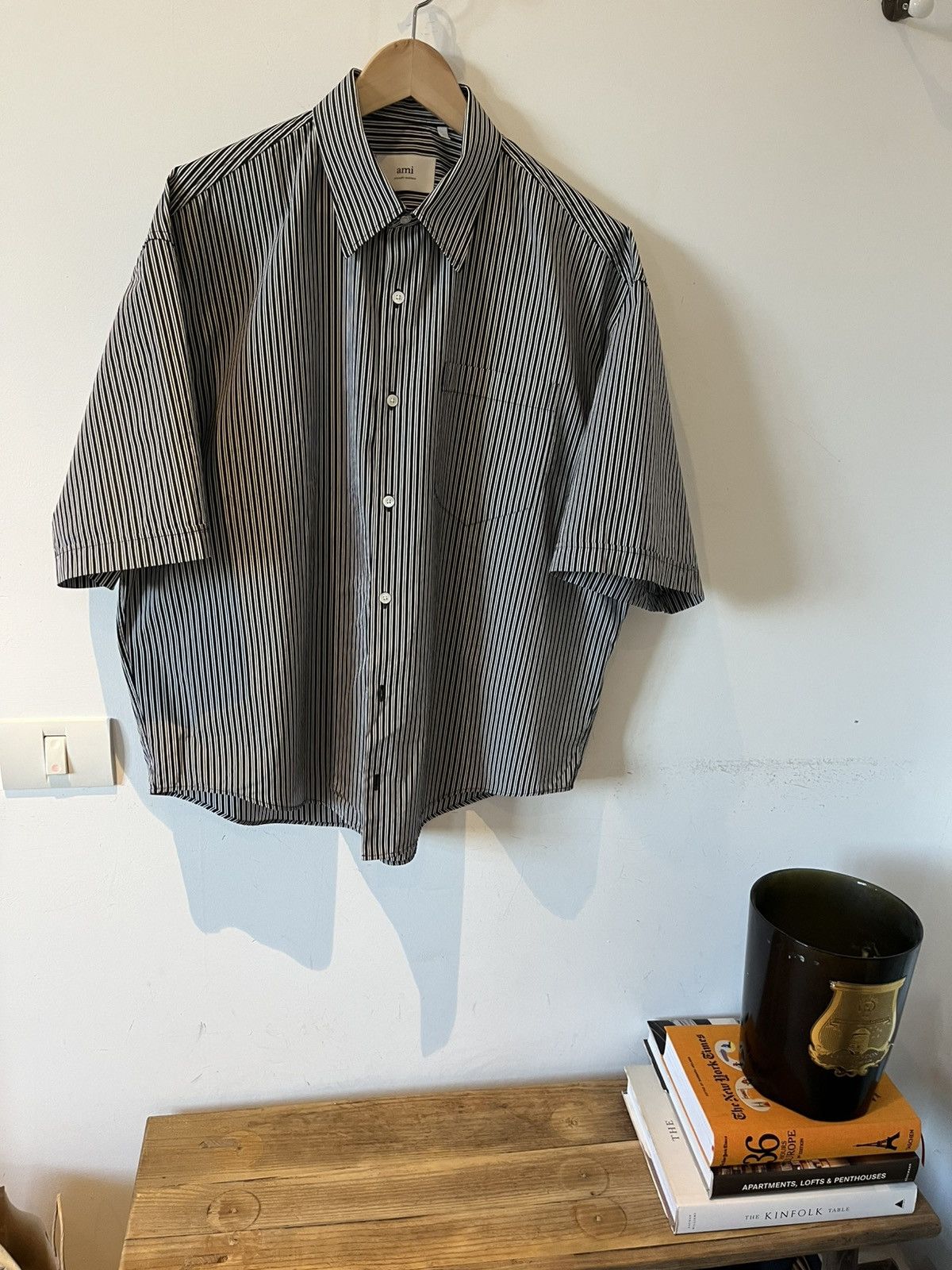 AMI AMI Boxy striped shirt Size US L / EU 52-54 / 3 - 1 Thumbnail