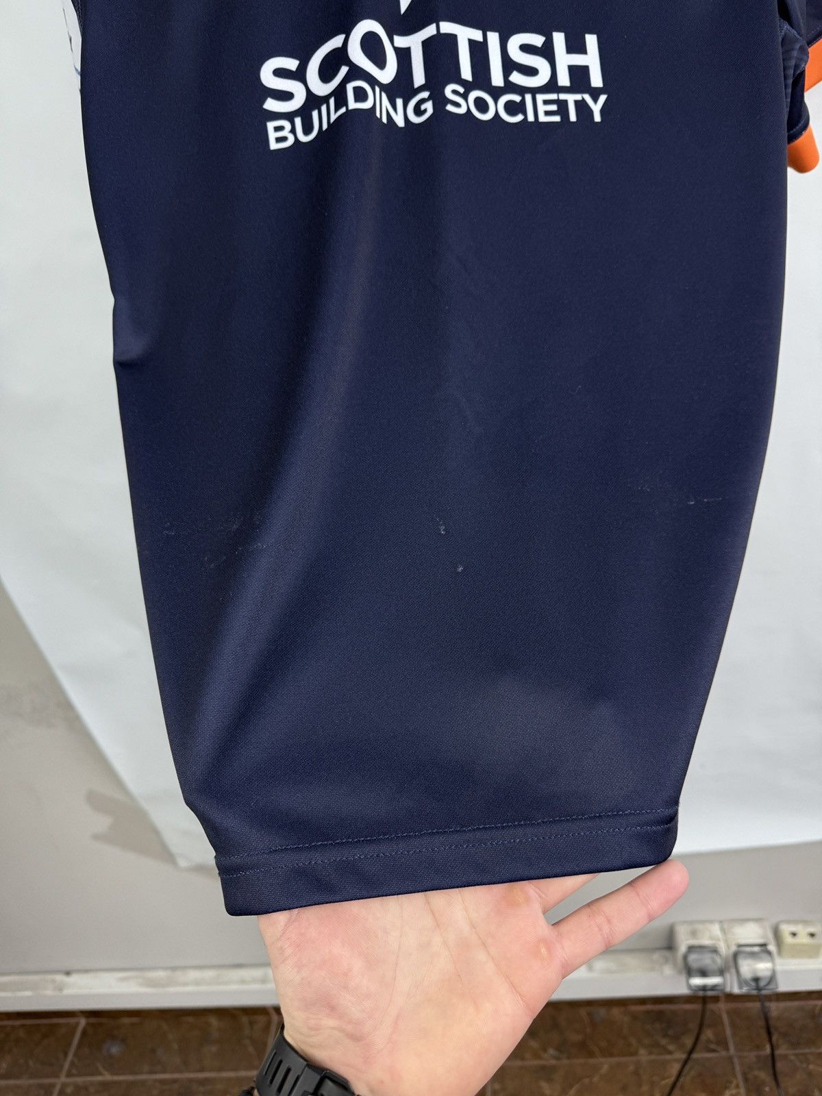 Macron 🏴󠁧󠁢󠁳󠁣󠁴󠁿 Macron Edinburgh Rugby Jersey Scottish Building Society Size US L / EU 52-54 / 3 - 13 Thumbnail