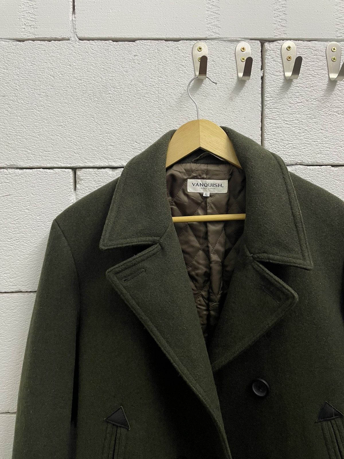 Vanquish Vanquish Double Breasted Wool Peacoat Size US L / EU 52-54 / 3 - 3 Thumbnail