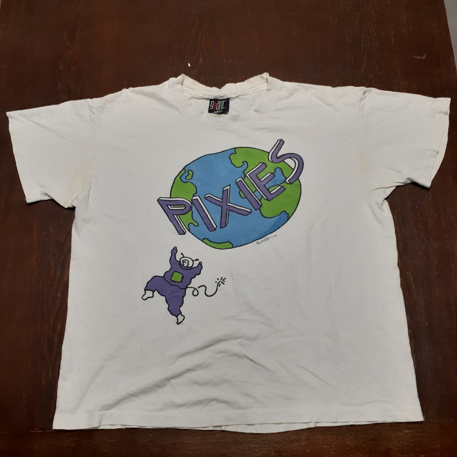 Vintage vintage t-shirt 1992 Pixies Trompe Le Monde white XL punk | Grailed