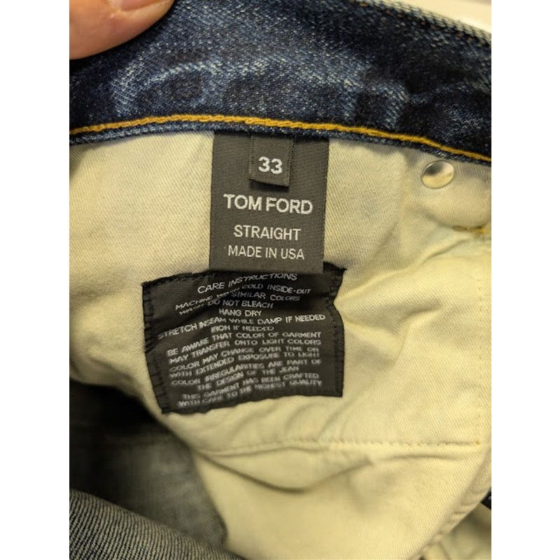 Tom Ford o1rshd1 Straight-Fit Denim Jeans in Navy Size US 33 - 17 Thumbnail