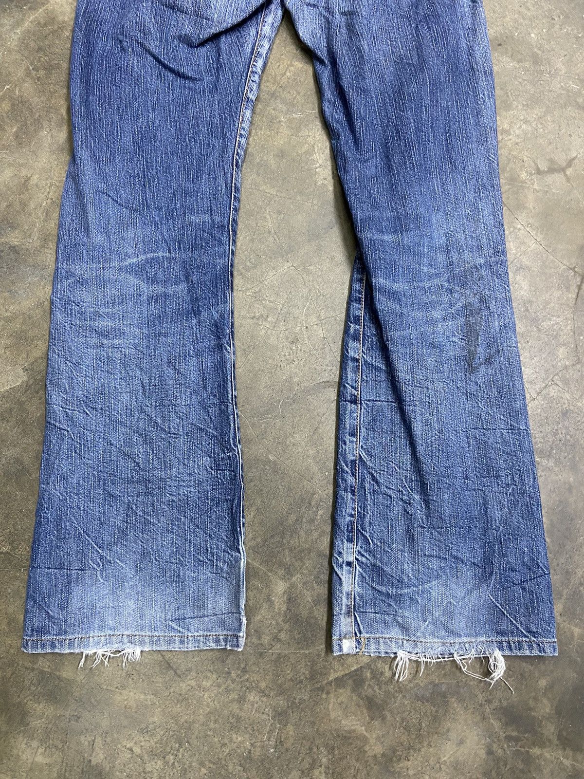 If Six Was Nine Vintage Edwin Jeans Distressed flare jeans faded denim Size US 34 / EU 50 - 8 Thumbnail