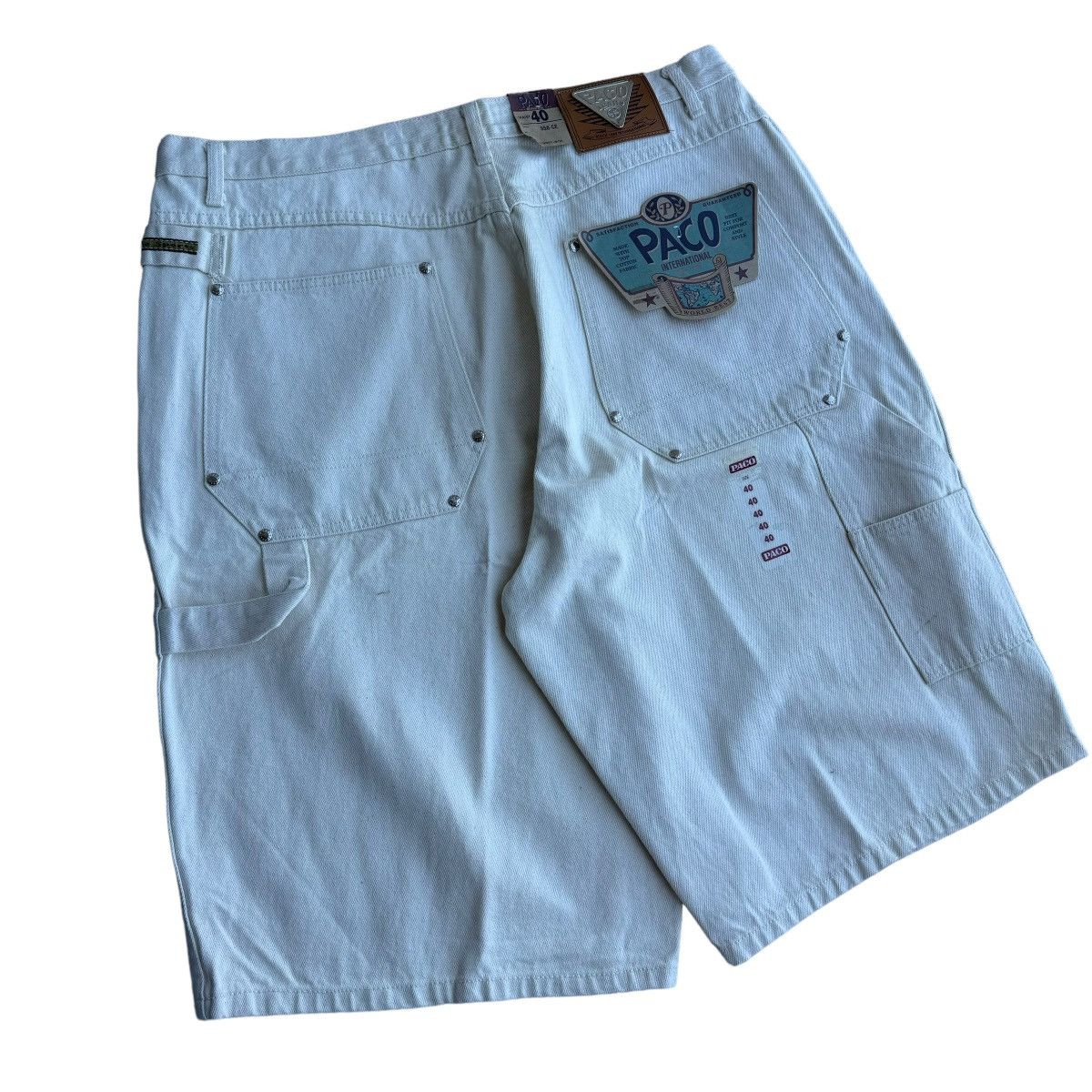 JNCO × Southpole × Vintage NWT PACO CARPENTER JEANS BAGGY JORTS Y2K Vintage Shorts FUBU Size US 40 / EU 56 - 3 Thumbnail