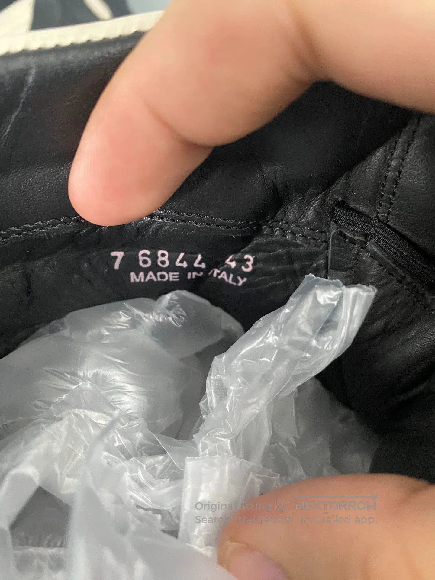 Rick Owens rick owens black leather high-top sneakers. Size US 10 / EU 43 - 6 Thumbnail