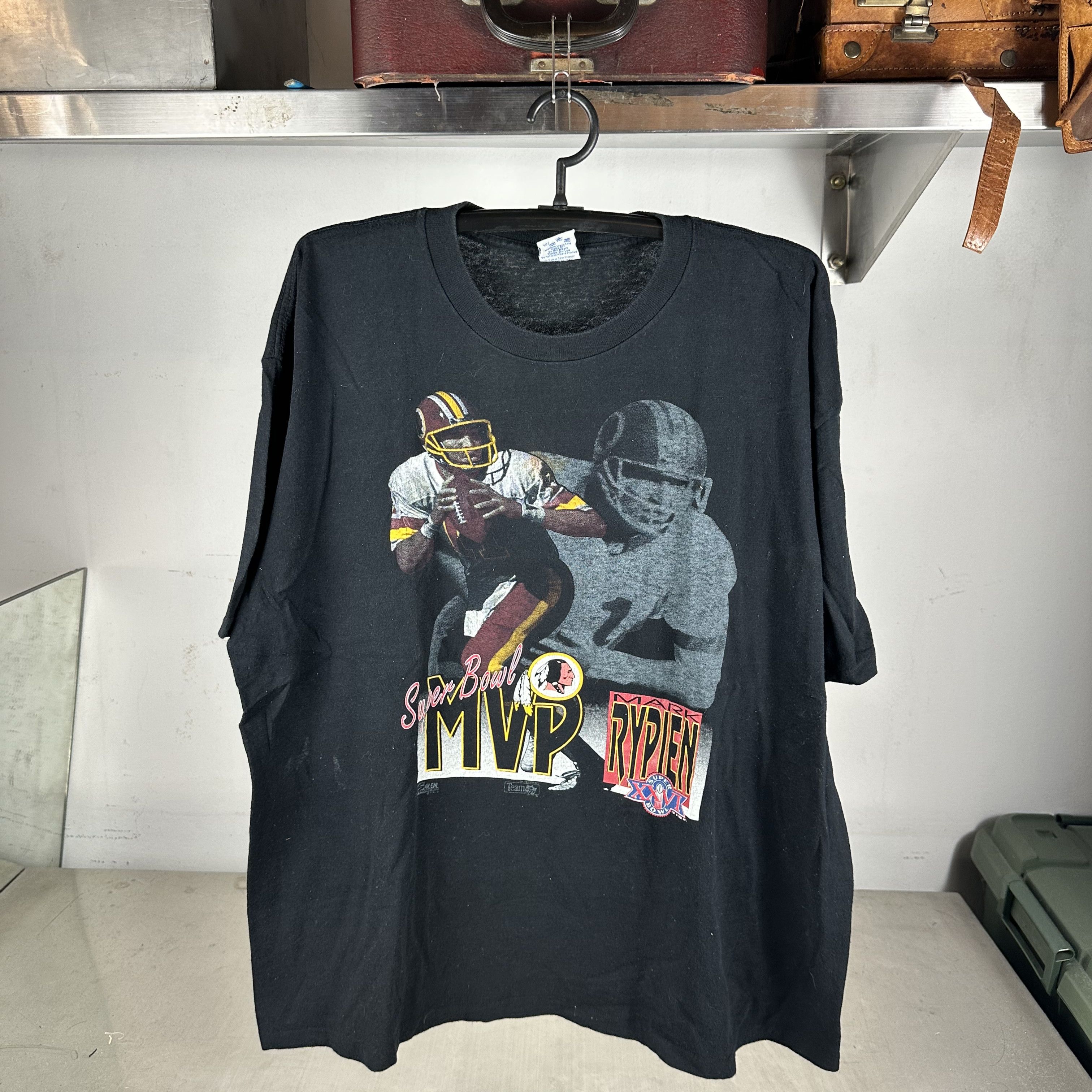 Vintage 1990 Mark Rypien Washington Redskins NFL Salem T-Shirt Size US XL / EU 56 / 4 - 1 Thumbnail