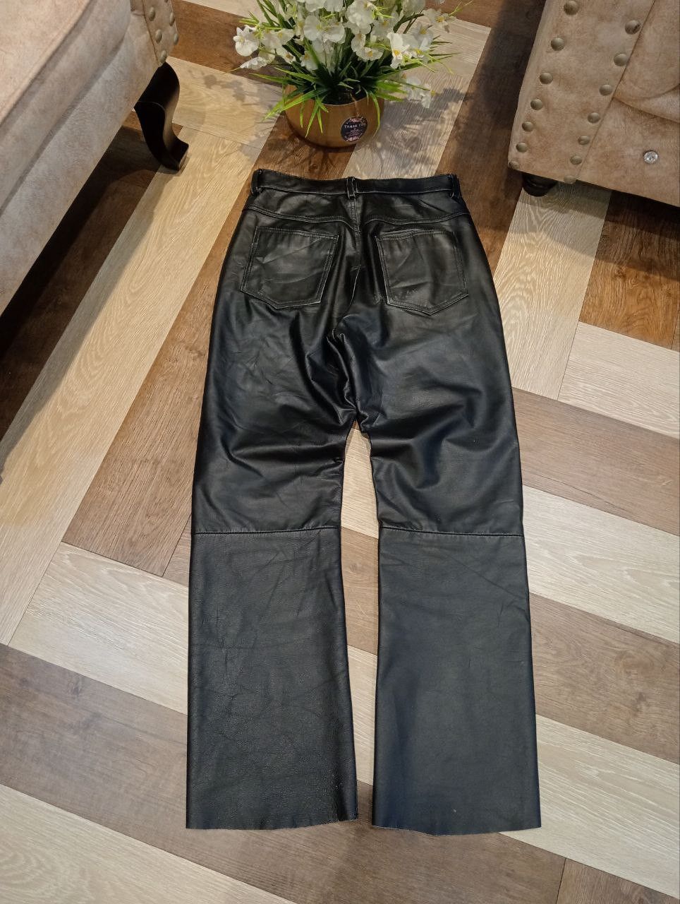 Leather JAPANESE BLACK LEATHER PANTS Size US 29 - 10 Thumbnail