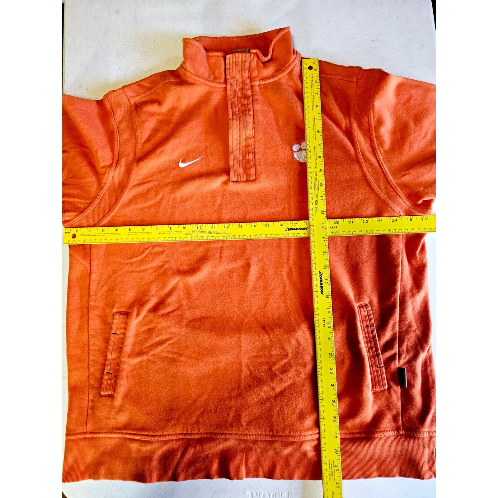 Nike Y2K Nike Clemson Tigers Coach Orange Sweatshirt XL 3264 Size US XL / EU 56 / 4 - 9 Thumbnail