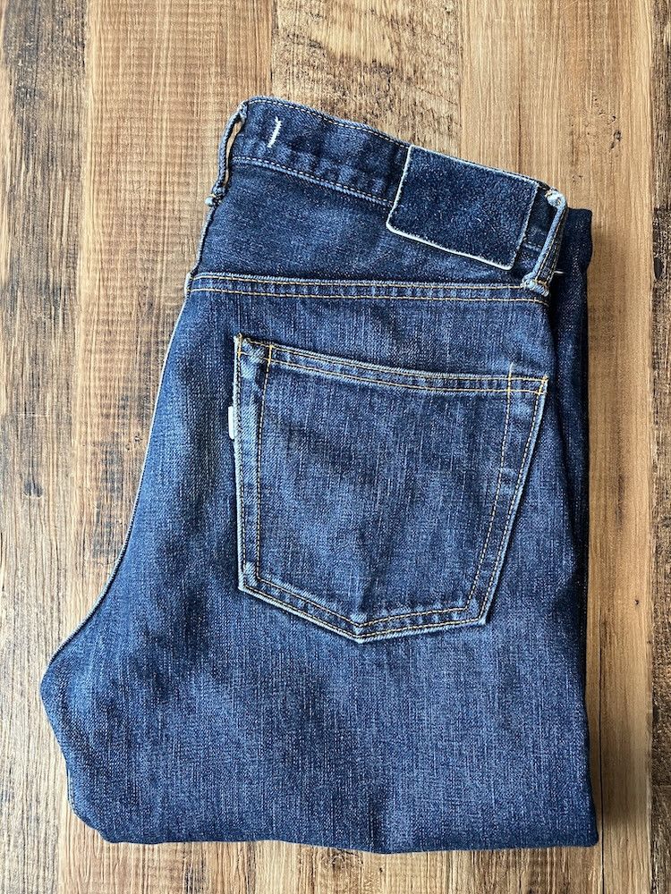 Japan Blue TEXTURE WE MADE by Japan Blue W31 x L34 Tapered Selvedge Size US 31 - 15 Thumbnail